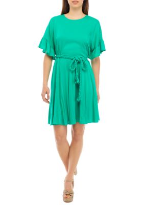 Women's Flutter Godet Dress