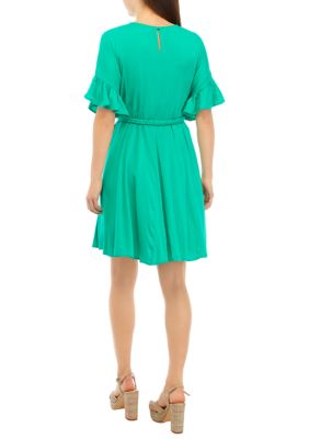 Women's Flutter Godet Dress