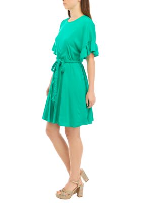 Women's Flutter Godet Dress