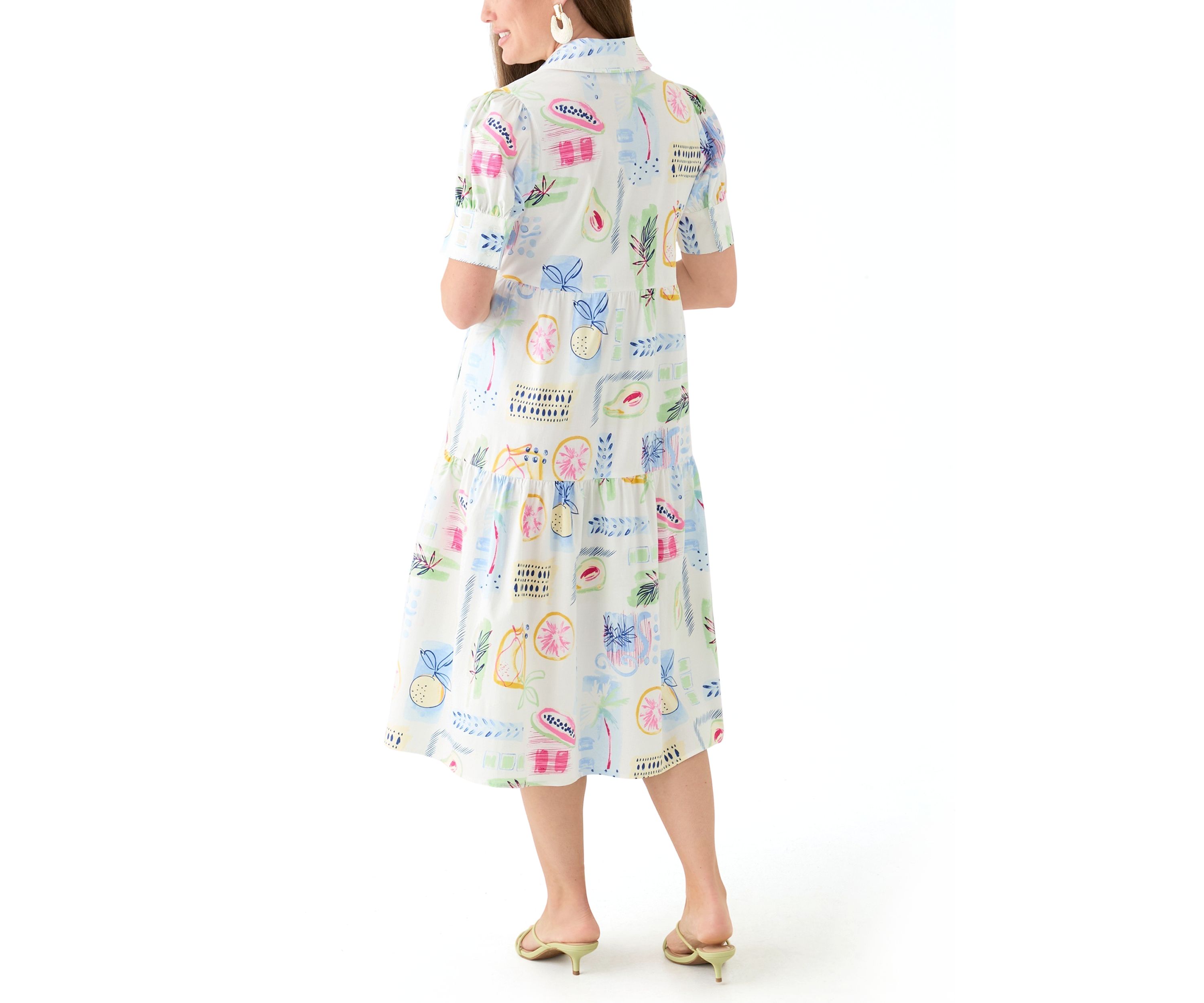 Petite Printed Shirtdress 