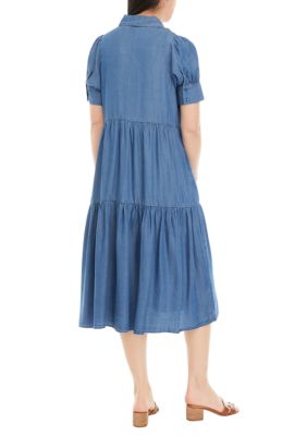 Women's Midi Tencel Shirtdress