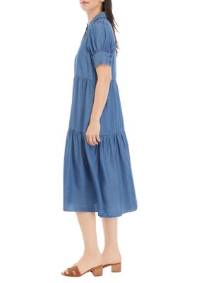 Women's Midi Tencel Shirtdress