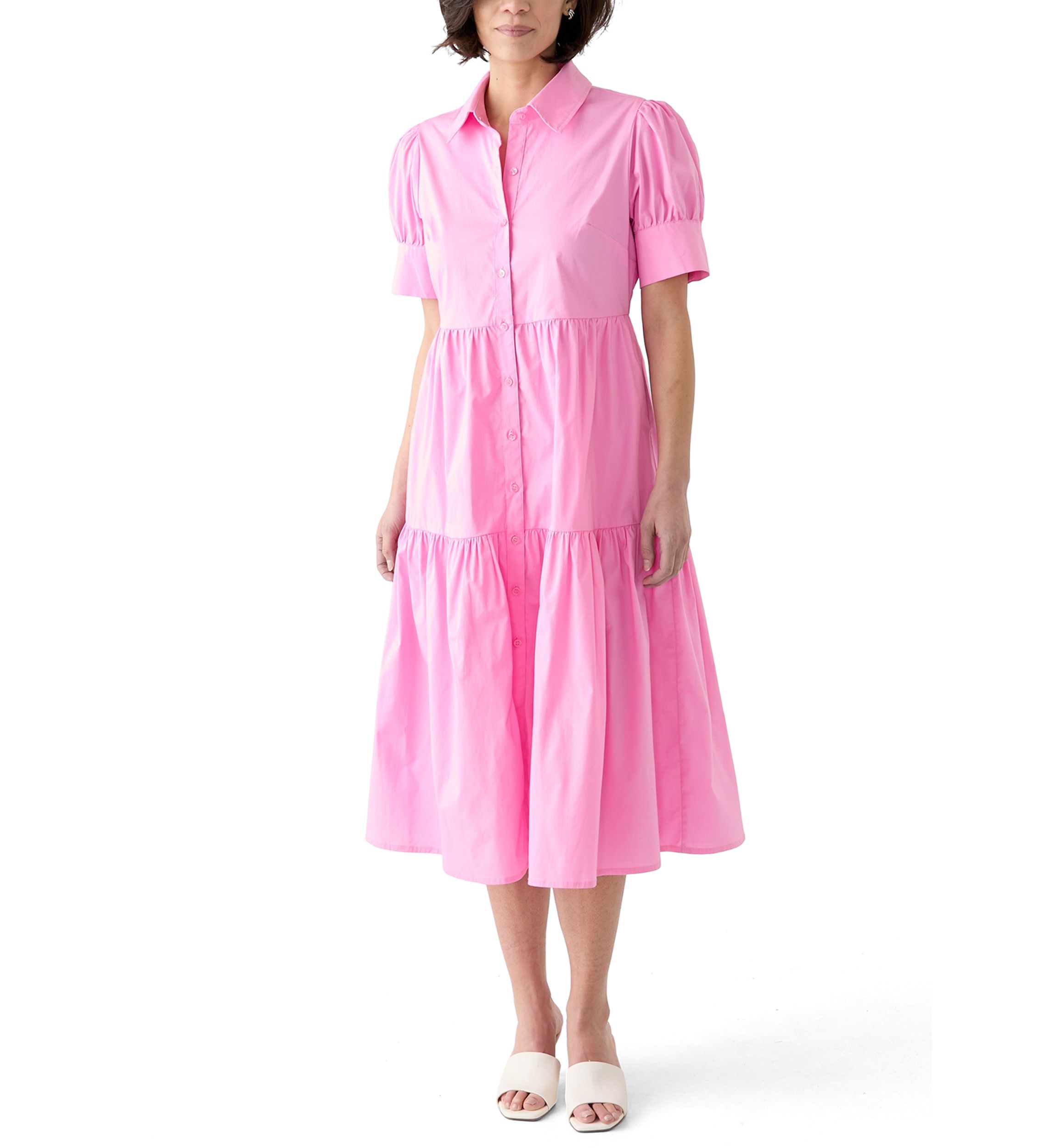 Petite Tiered Midi Dress