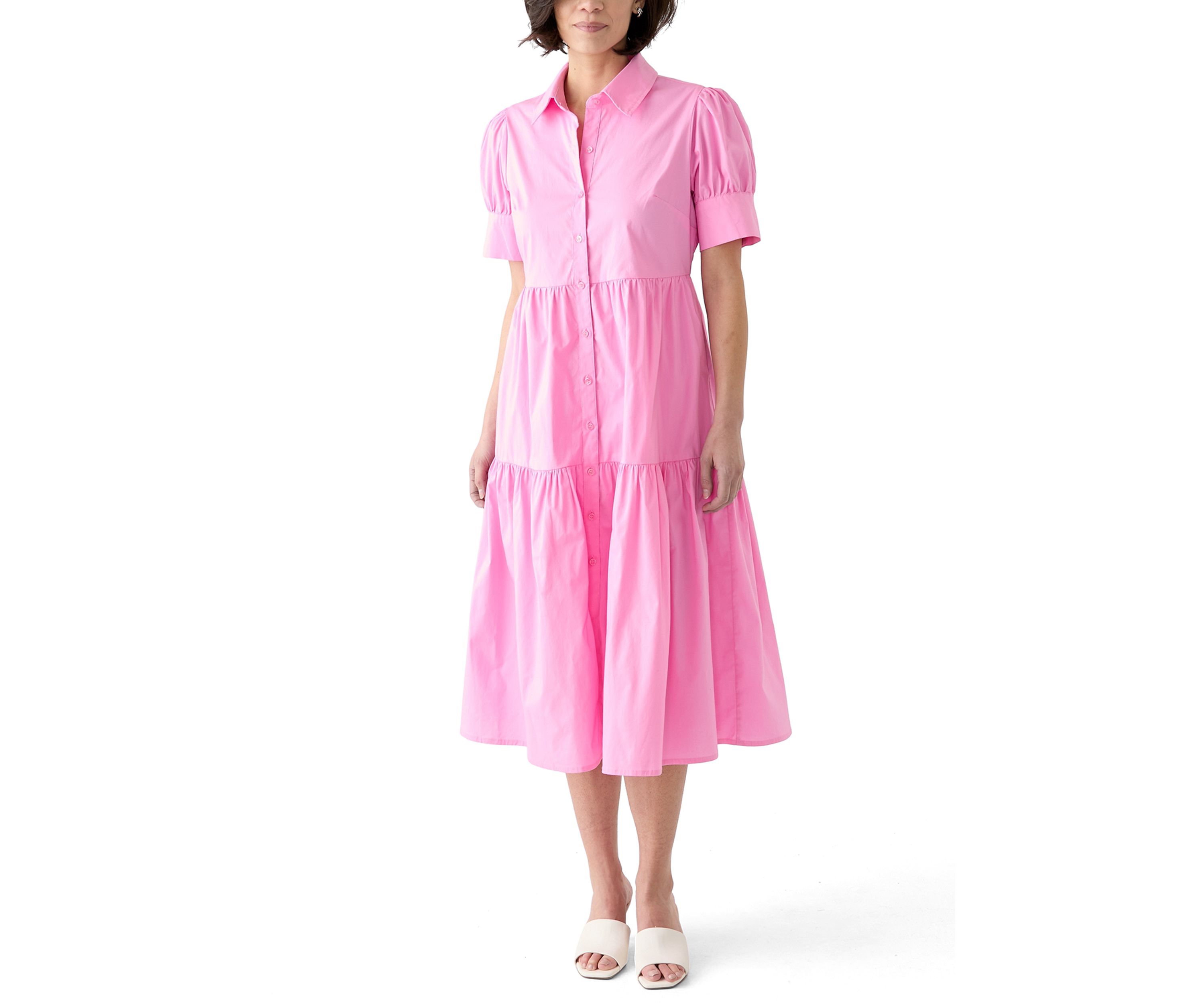 Petite Tiered Midi Dress