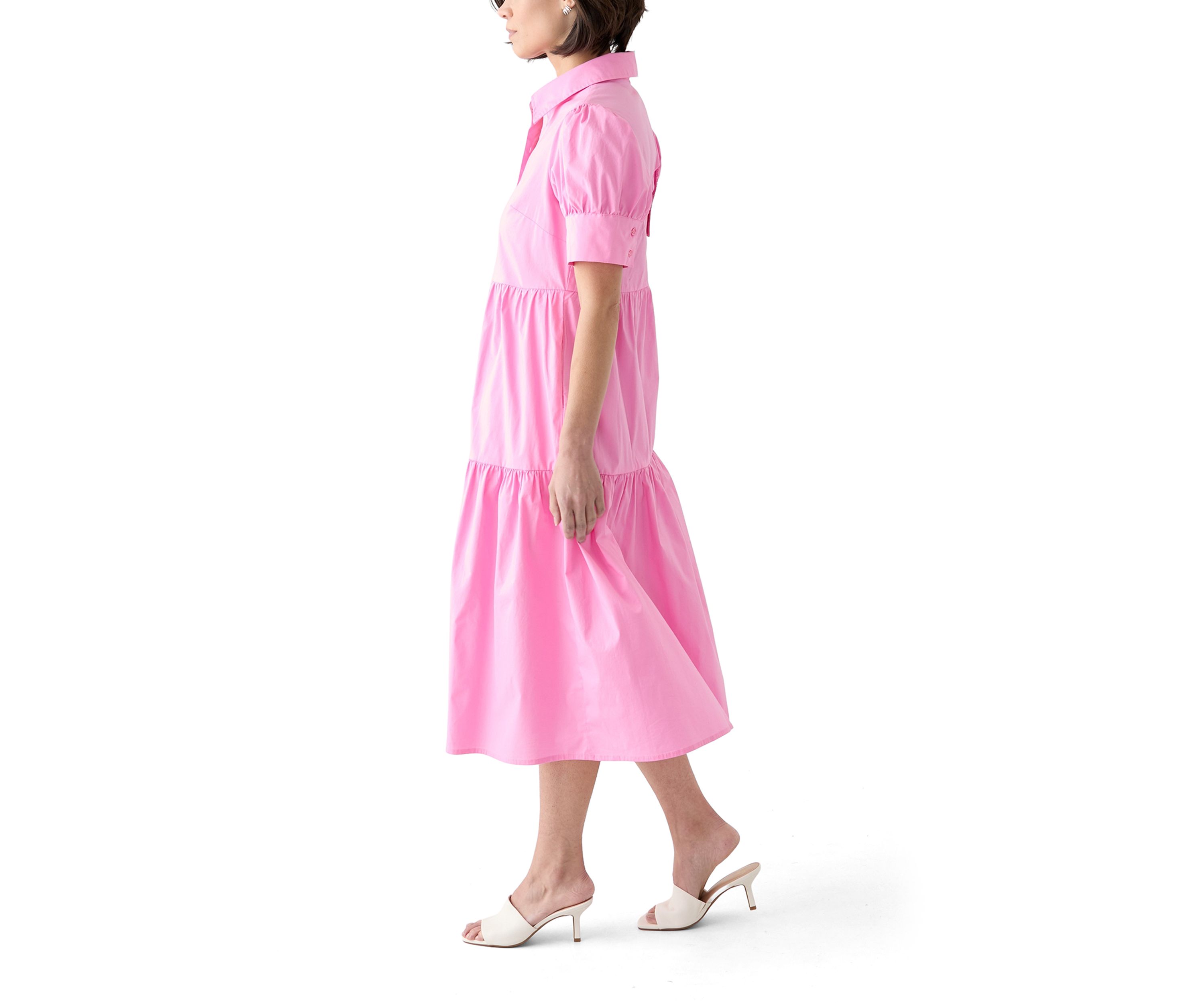 Petite Tiered Midi Dress