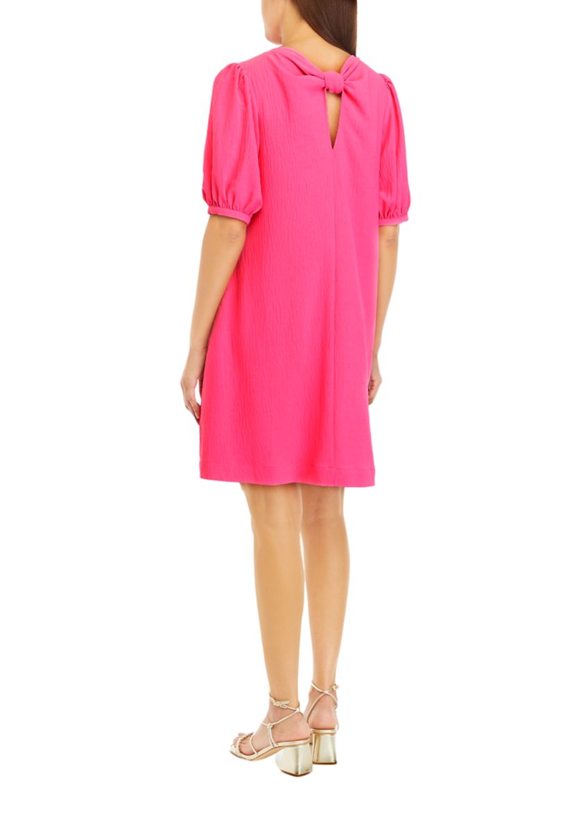 Womens Drapey Knot Back Dress