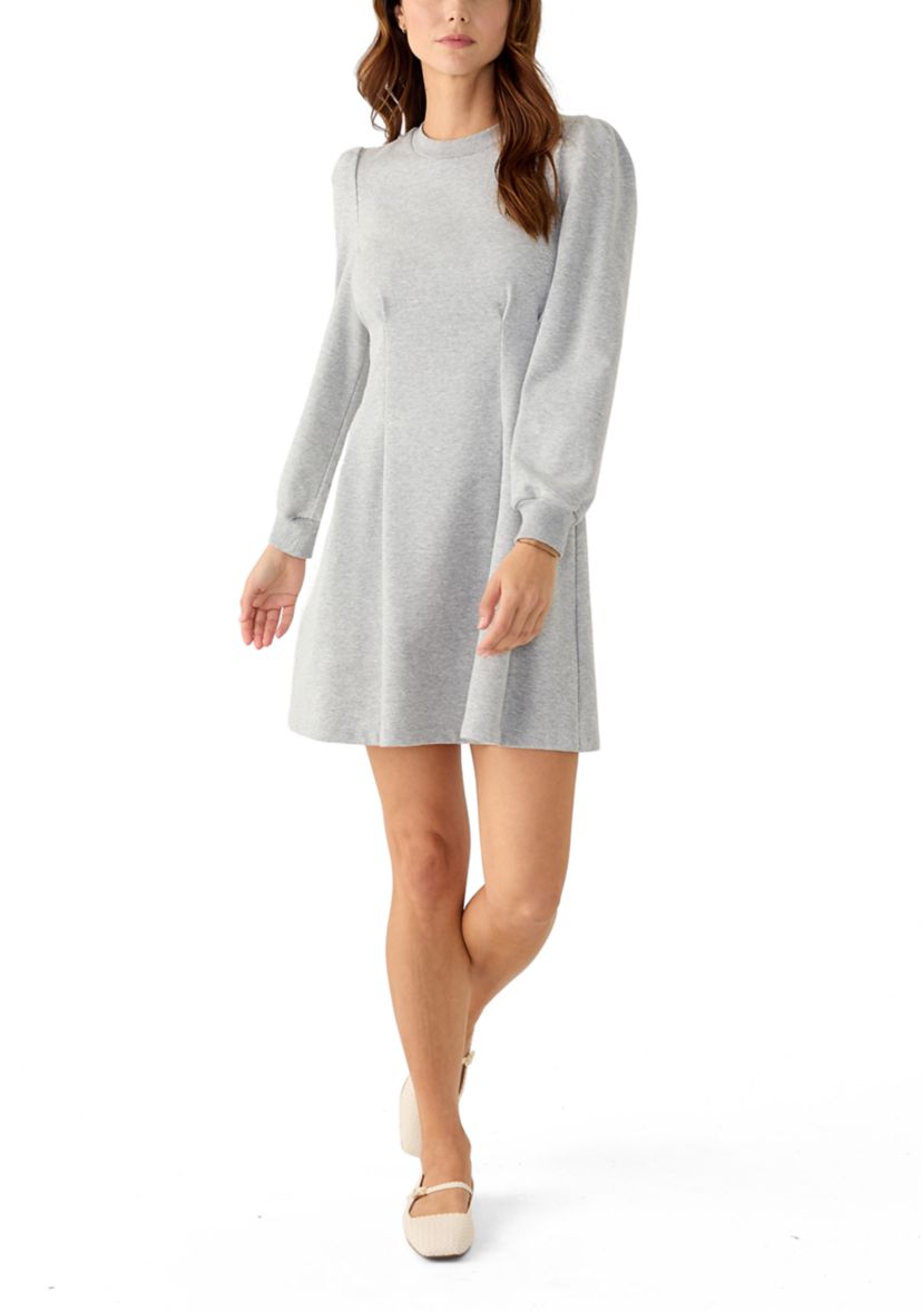 Womens Long Sleeve French Terry Dress