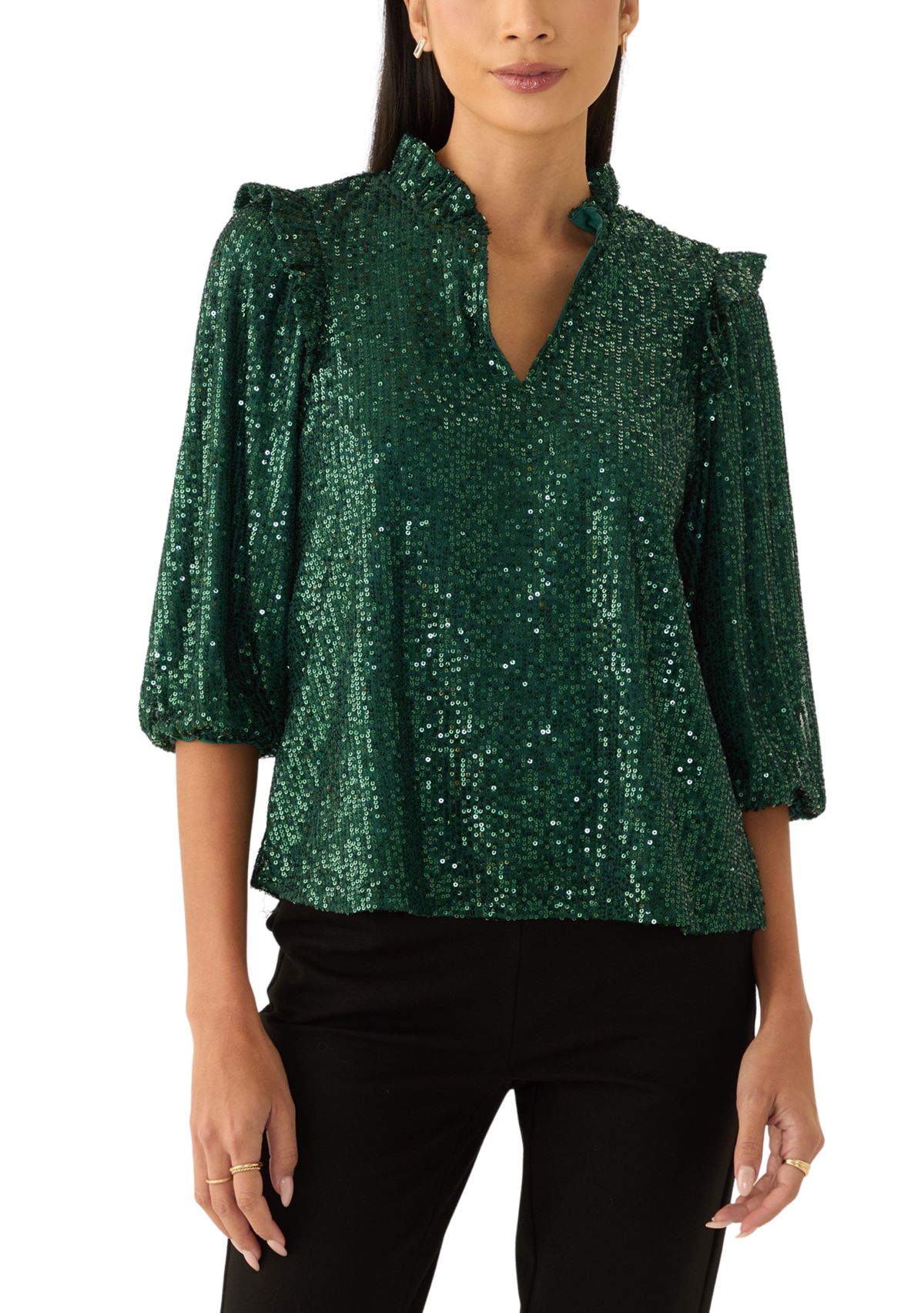 Petite Sequin Top 