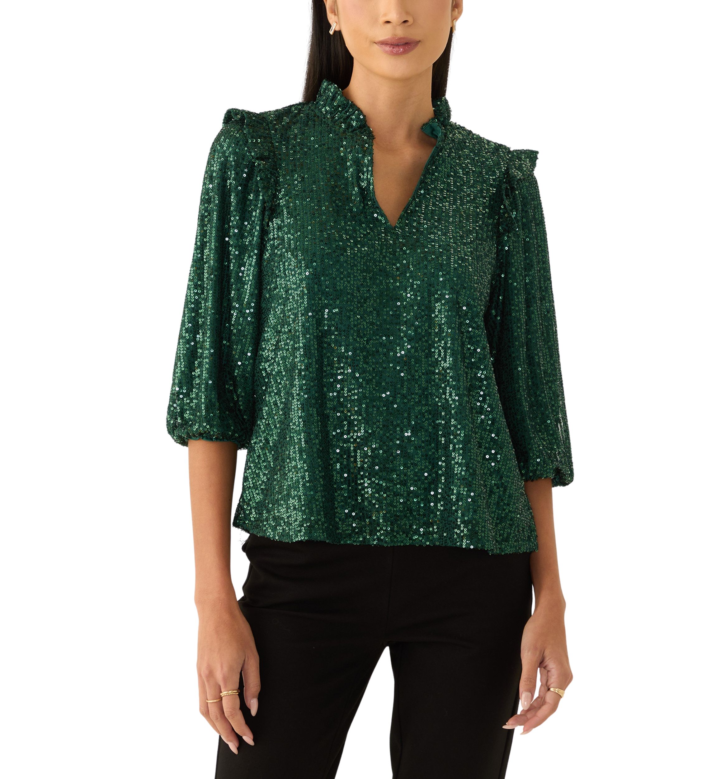 Petite Sequin Top 