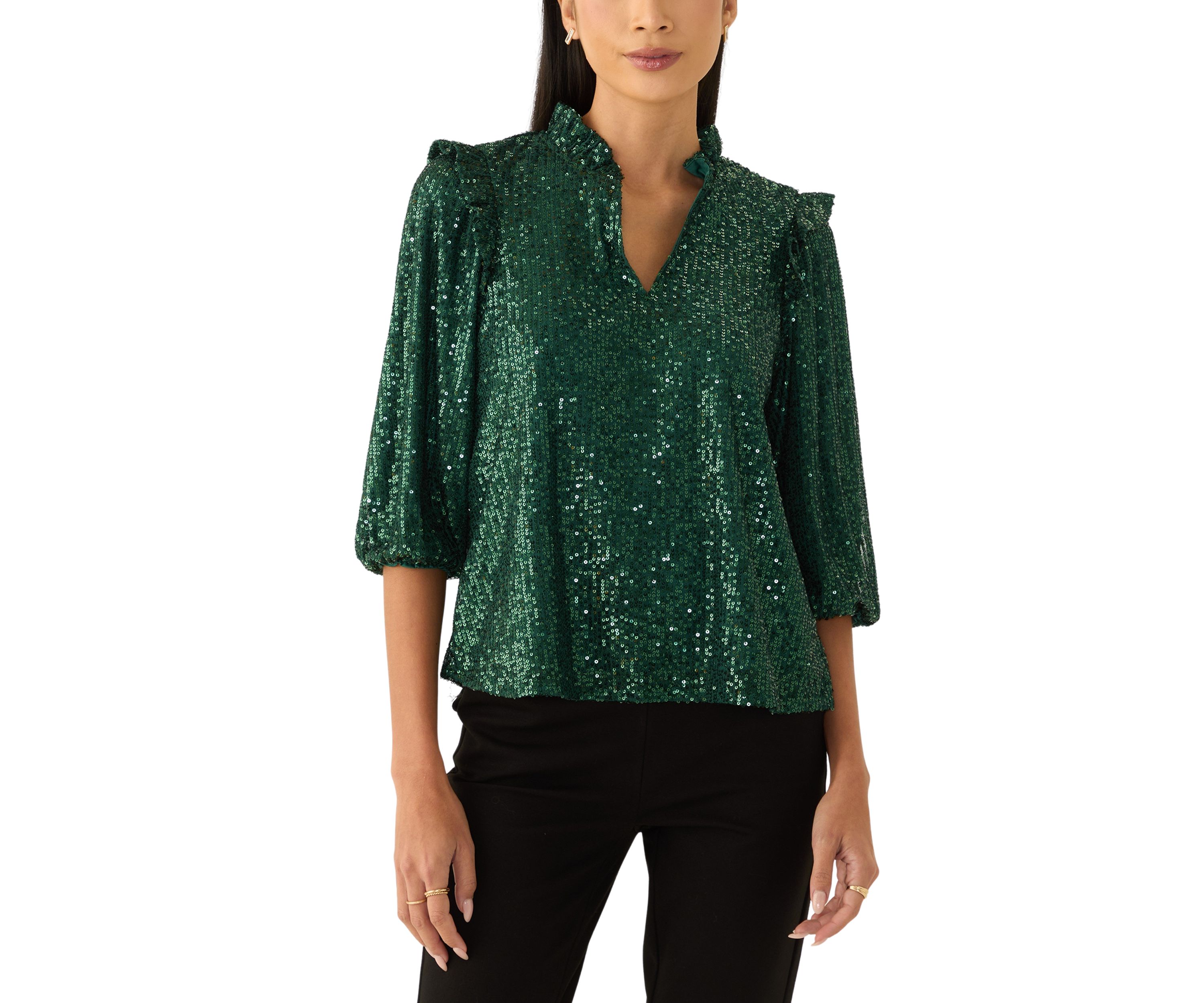 Petite Sequin Top 