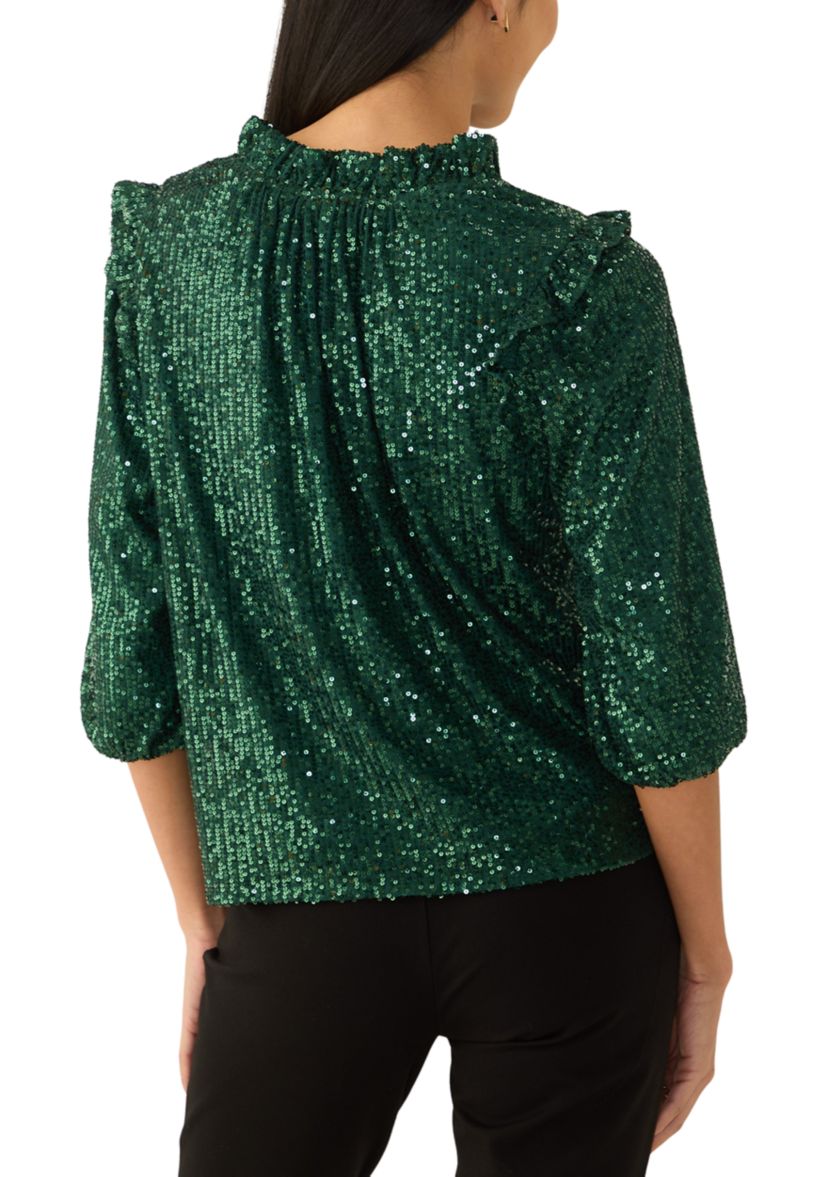 Petite Sequin Top 