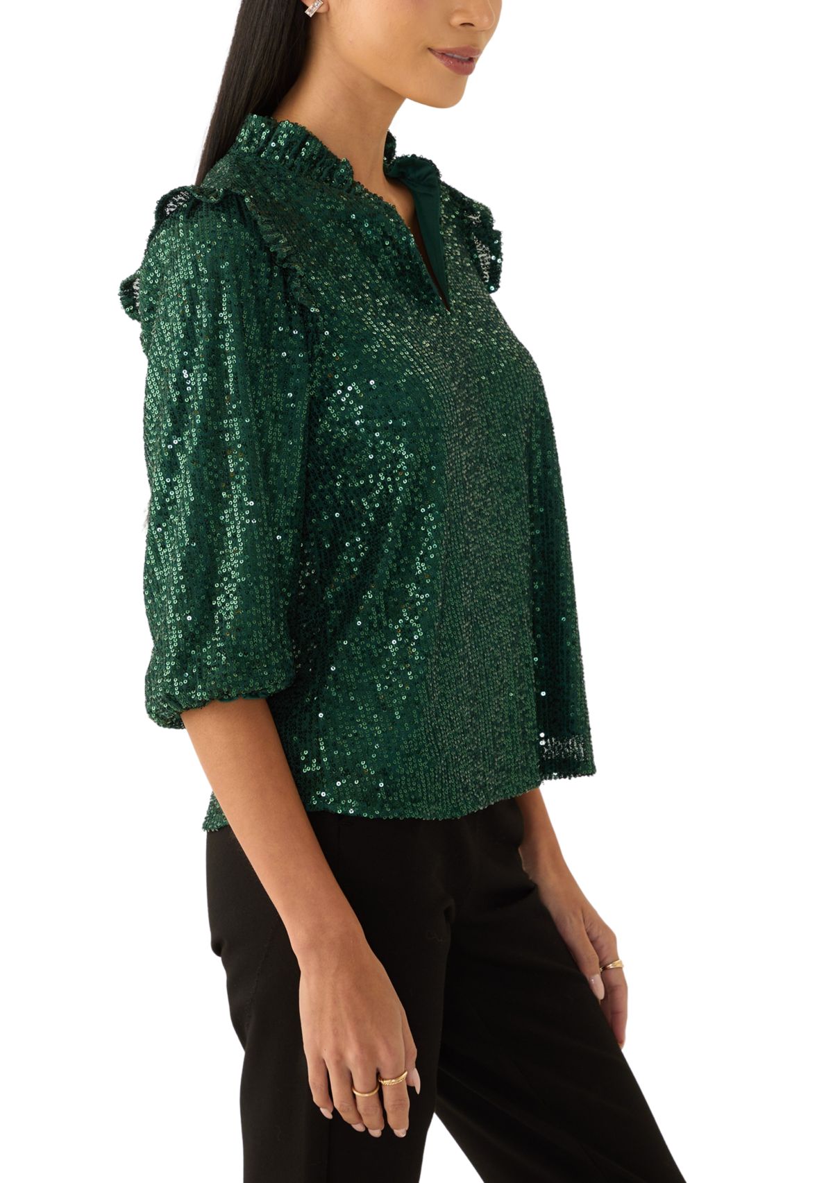 Petite Sequin Top 