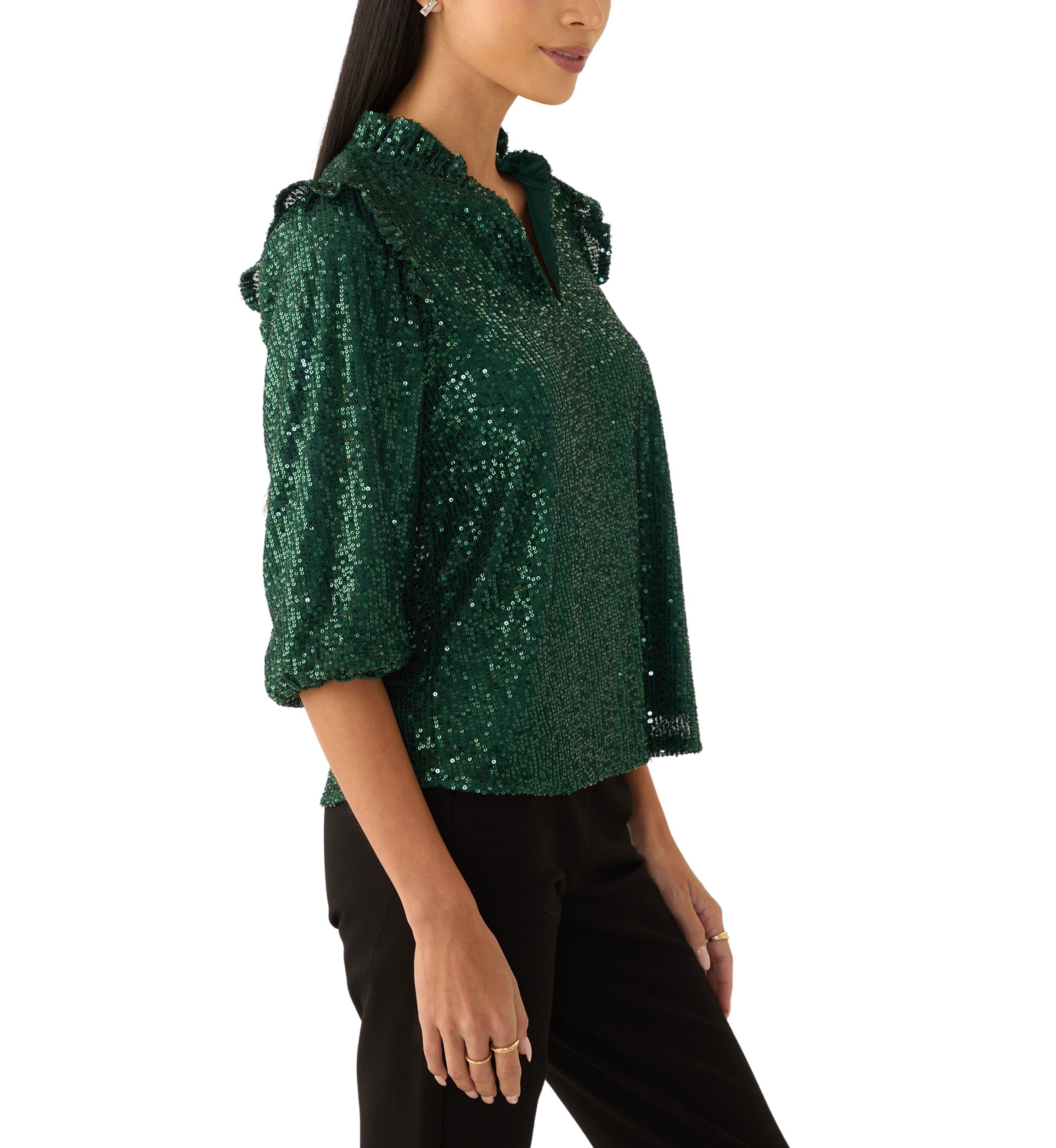 Petite Sequin Top 