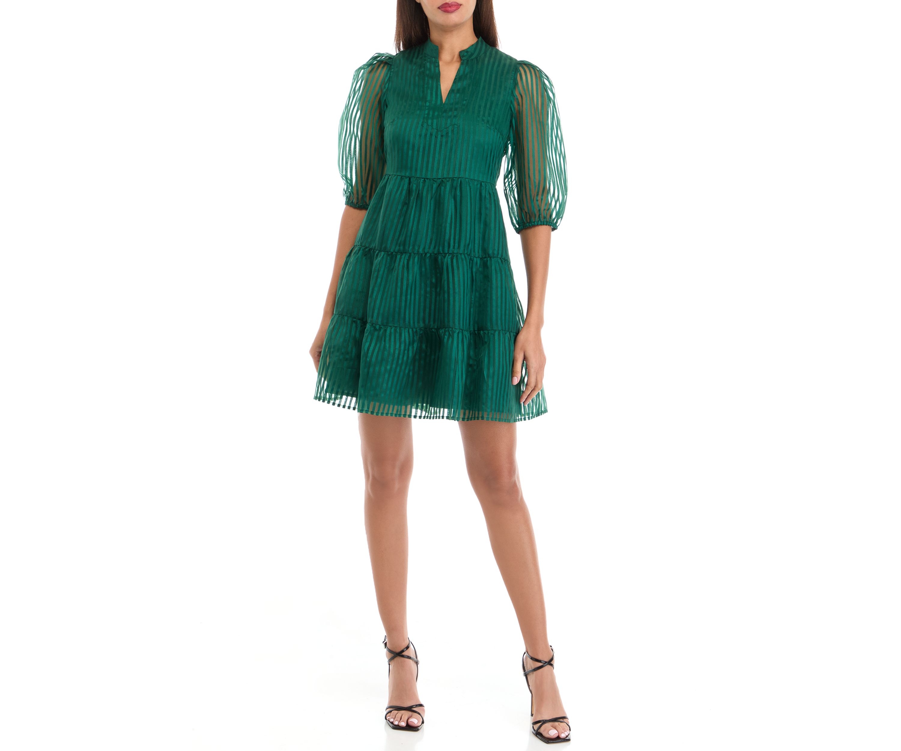 Womens Shadow Stripe Dress