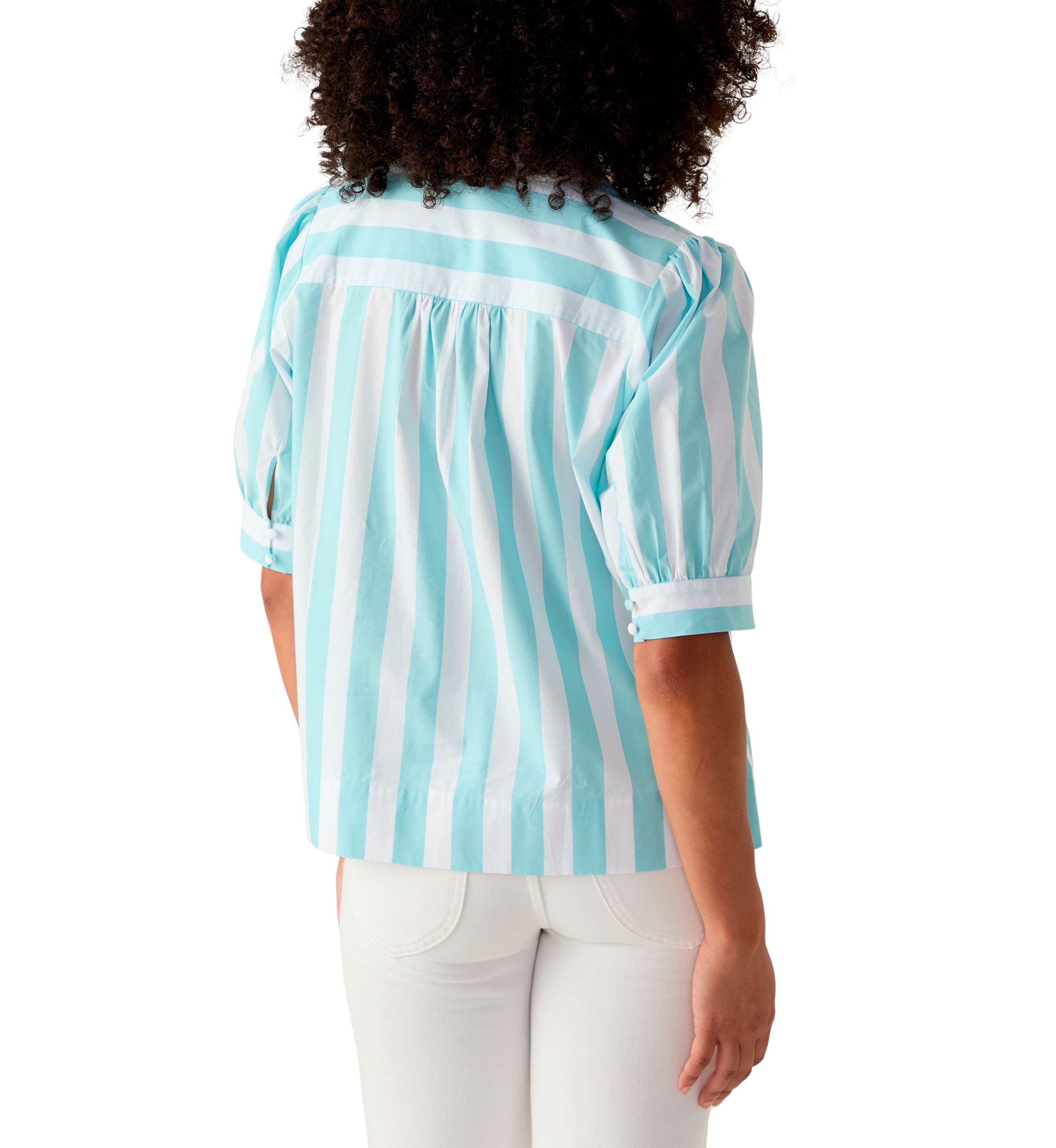 Womens Popover Top with Front Yoke