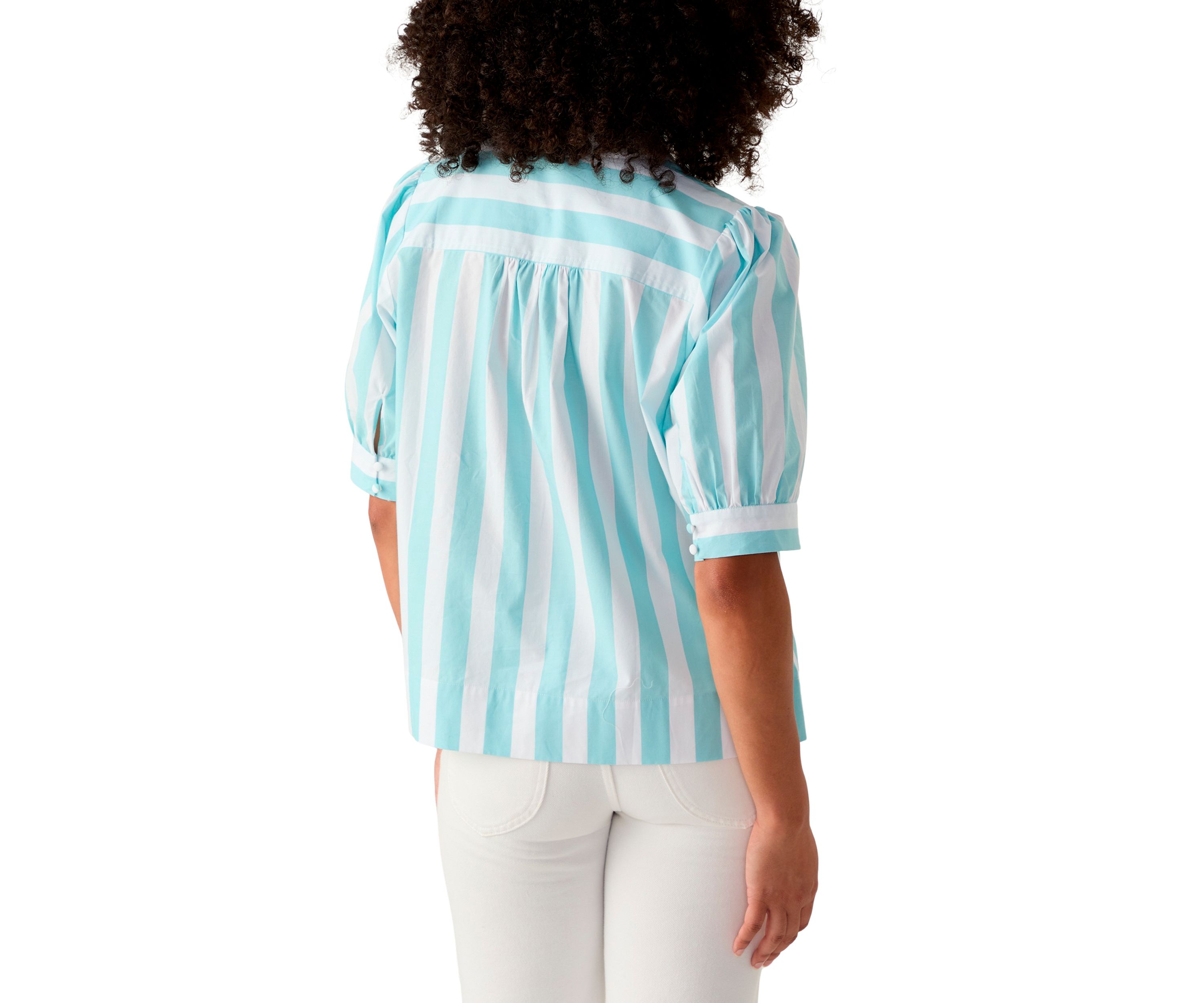 Womens Popover Top with Front Yoke