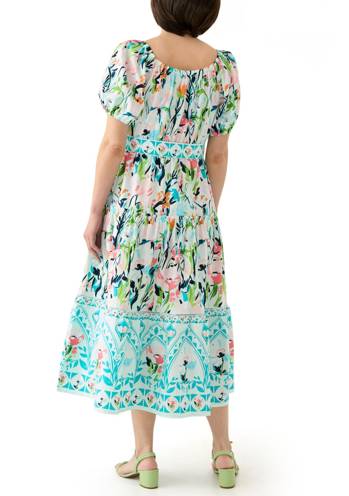 Petite Off the Shoulder Belted Maxi Dress