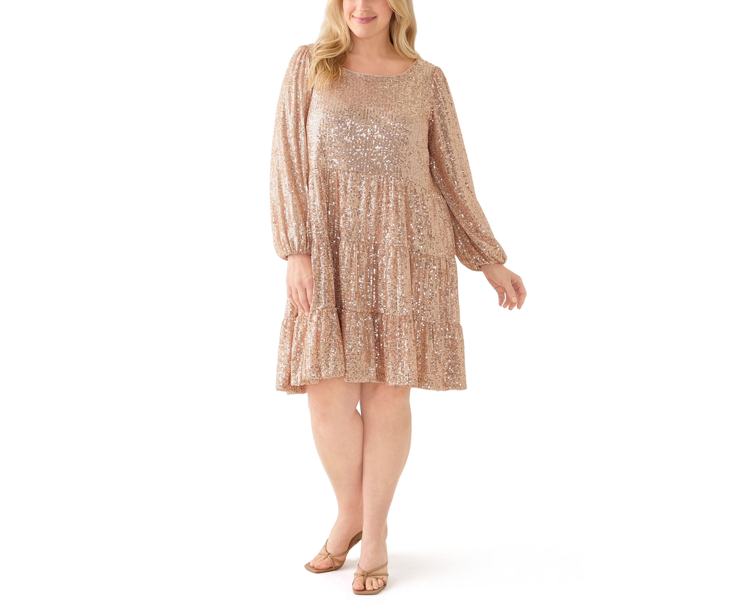 Plus Size Sequin Dress