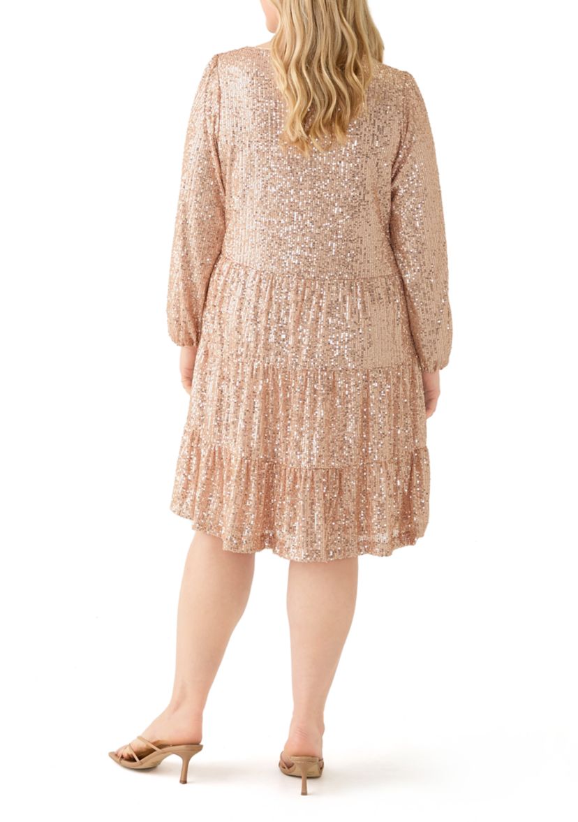 Plus Size Sequin Dress