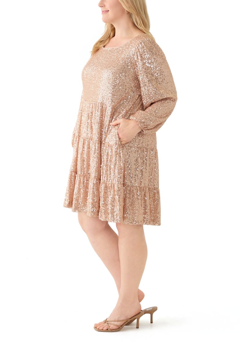 Plus Size Sequin Dress