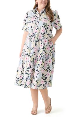 Plus Size Midi Shirtdress 