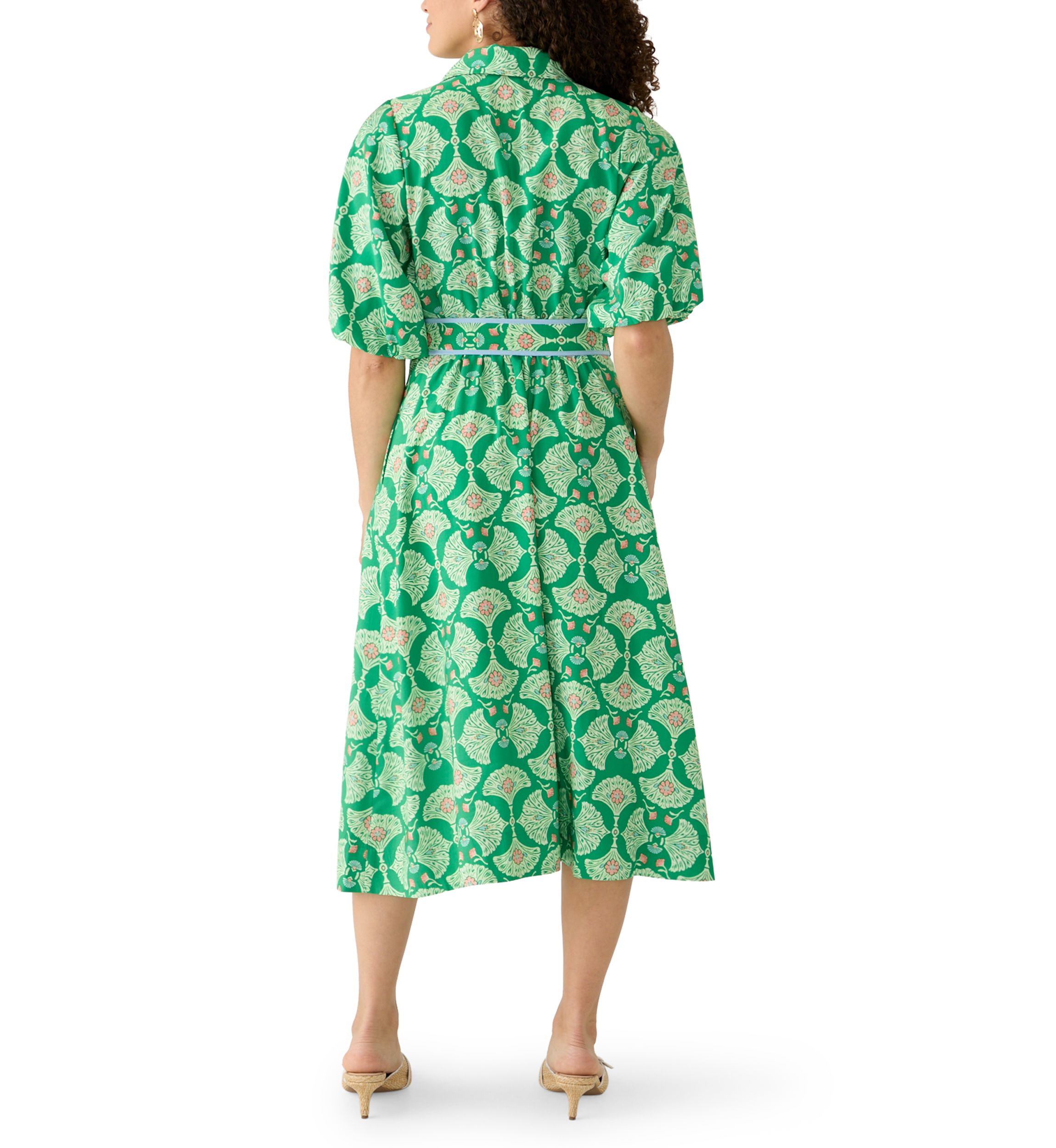 belk emerald green dress Under The Stars Emerald Green Tie Back Dress, X-Large - The Mint Julep Boutique main image 1