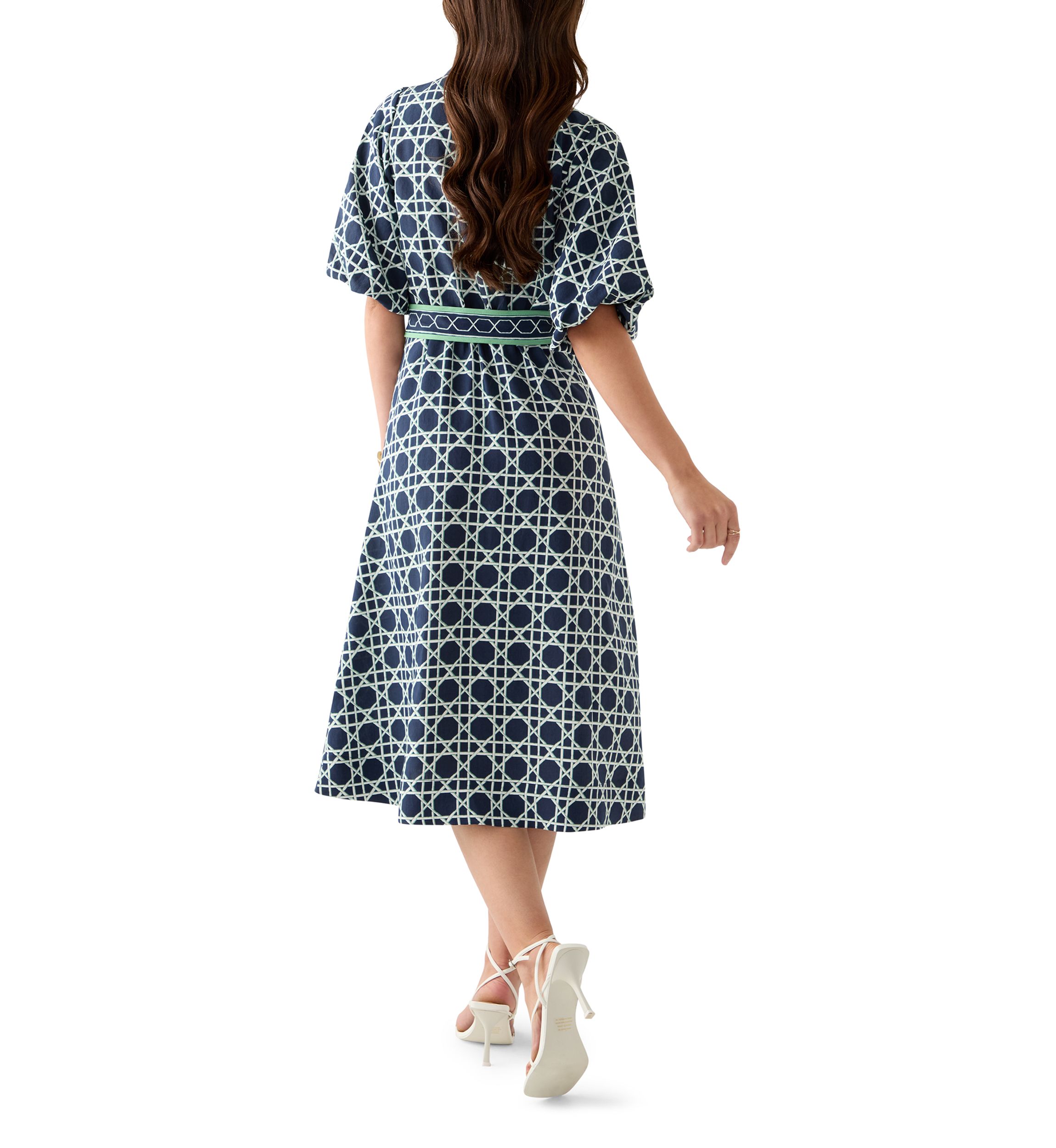 Petite Puff Sleeve Maxi Dress