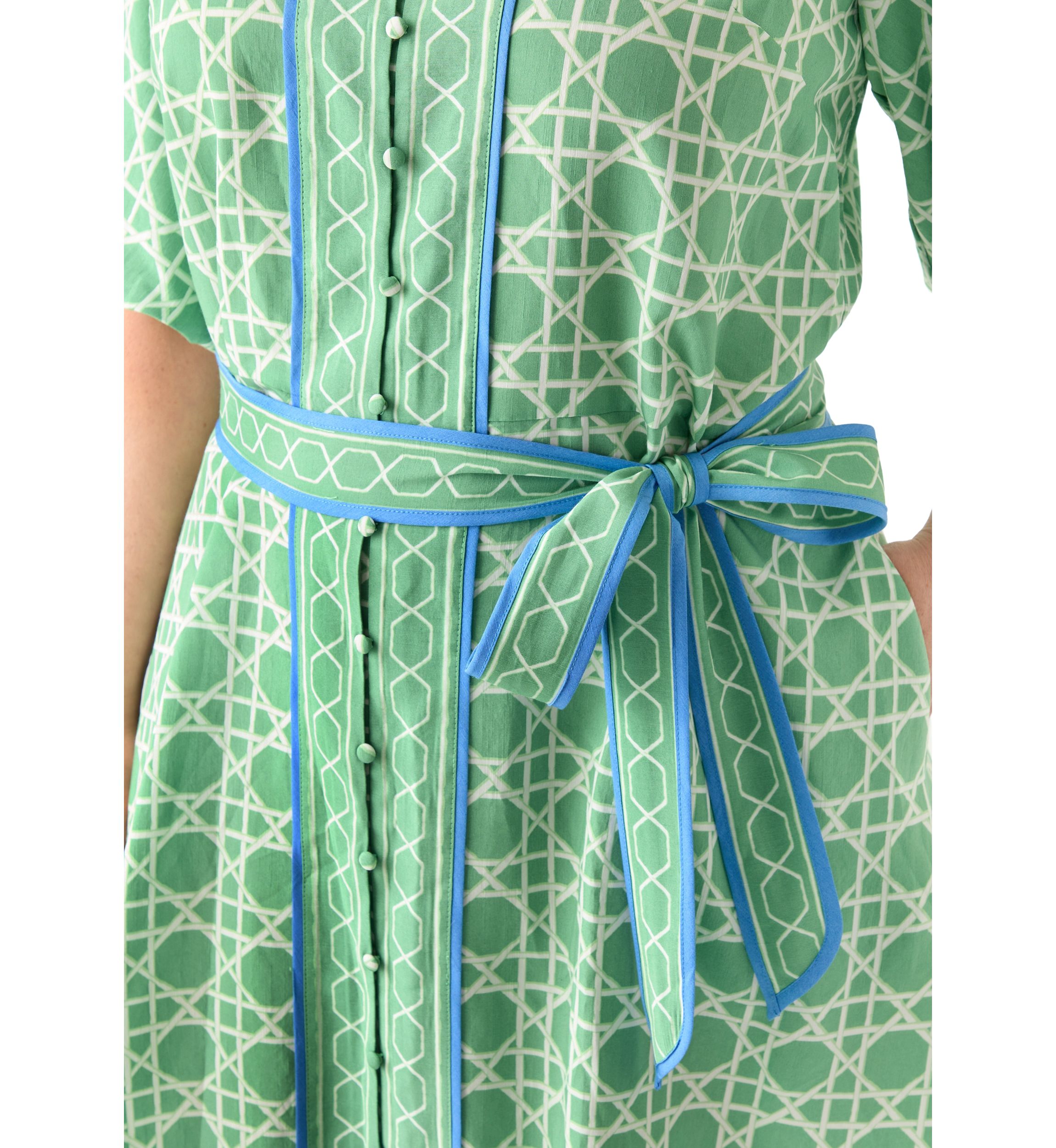 Plus Size Puff Sleeve Printed Maxi Dress