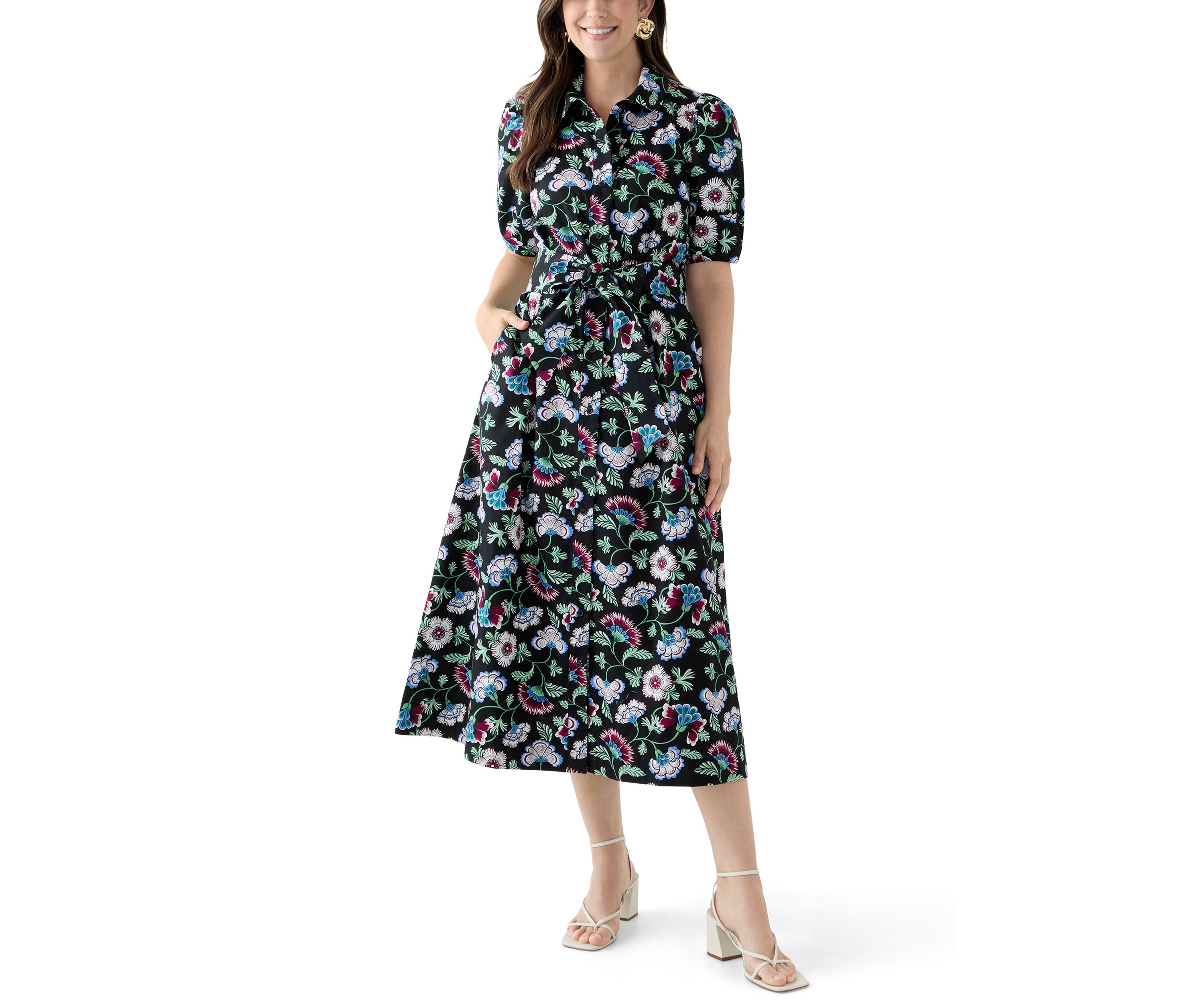 Womens Elbow Sleeve Maxi Dress