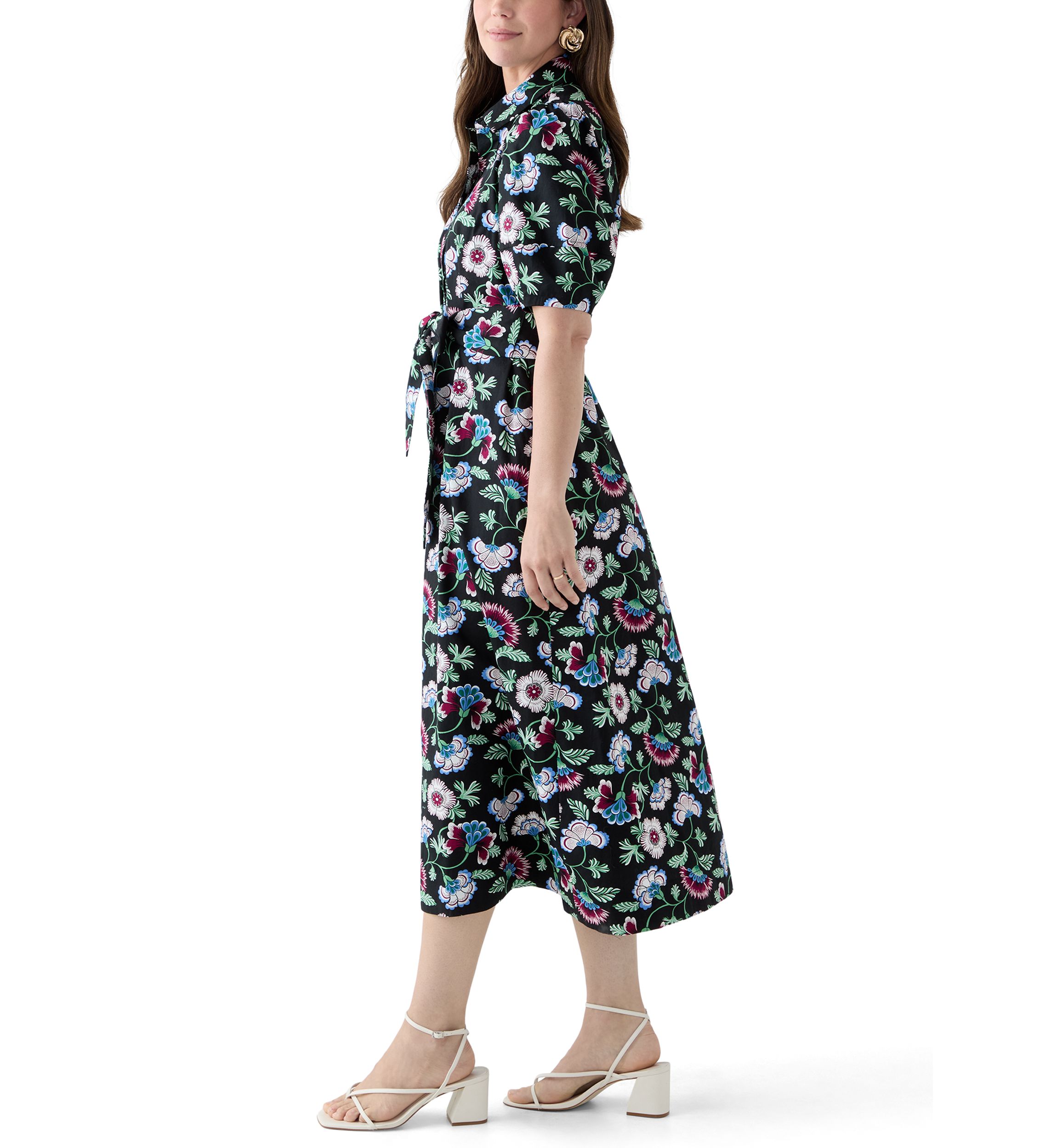 Womens Elbow Sleeve Maxi Dress
