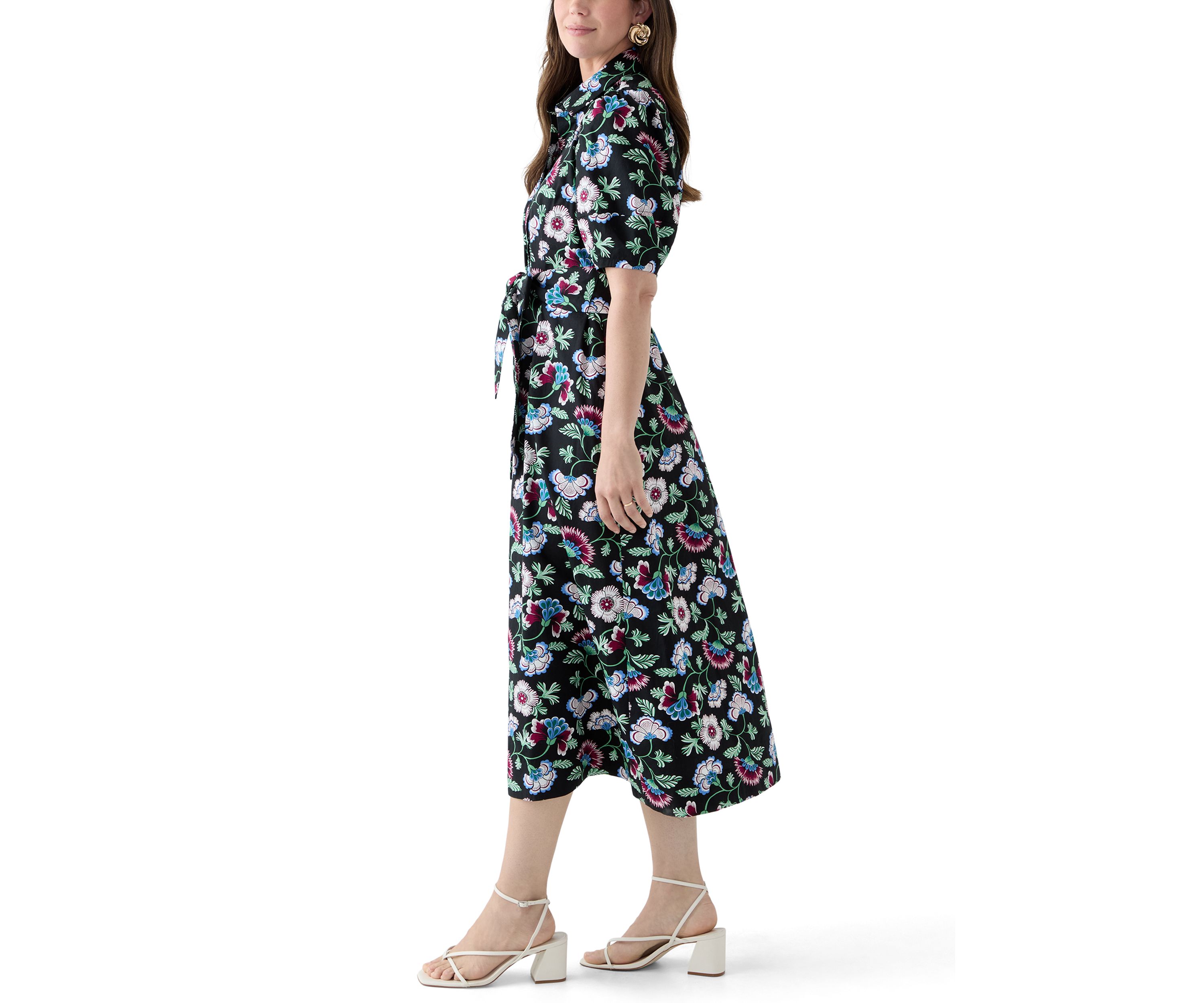 Womens Elbow Sleeve Maxi Dress