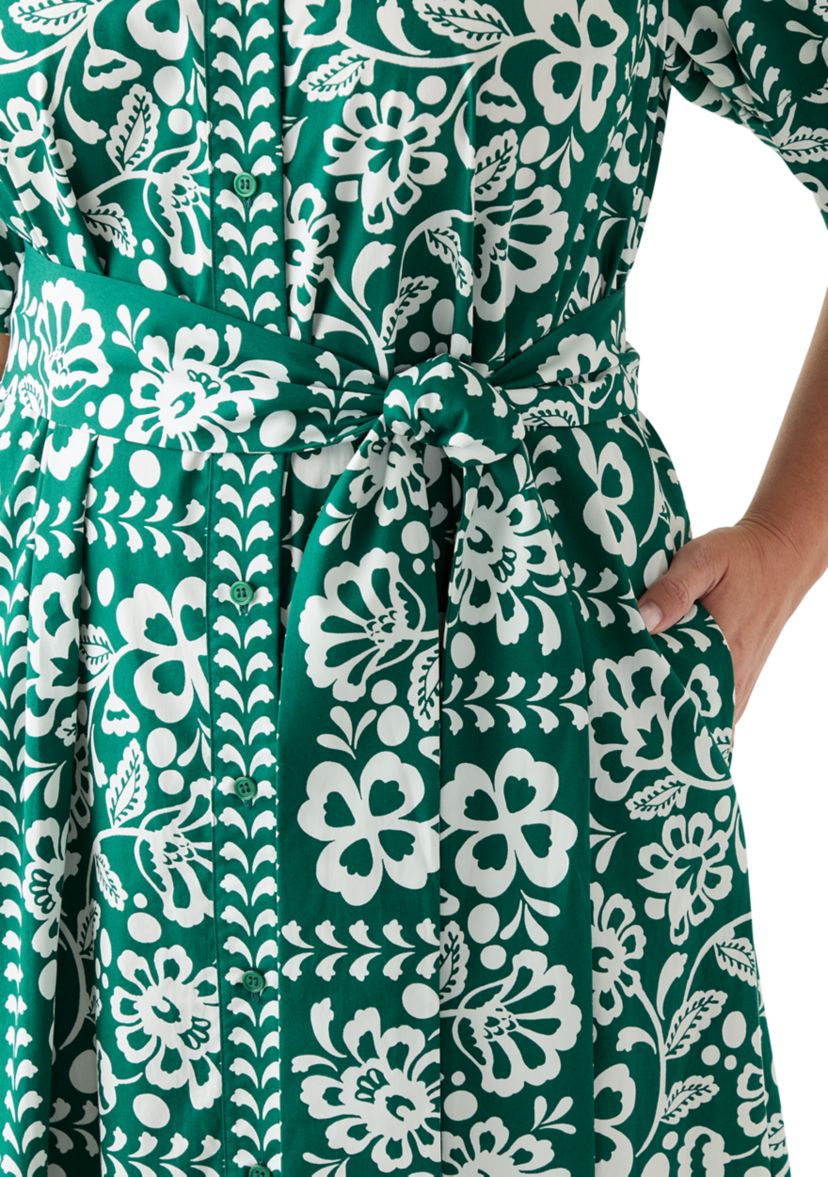 Plus Size Elbow Sleeve Maxi Dress