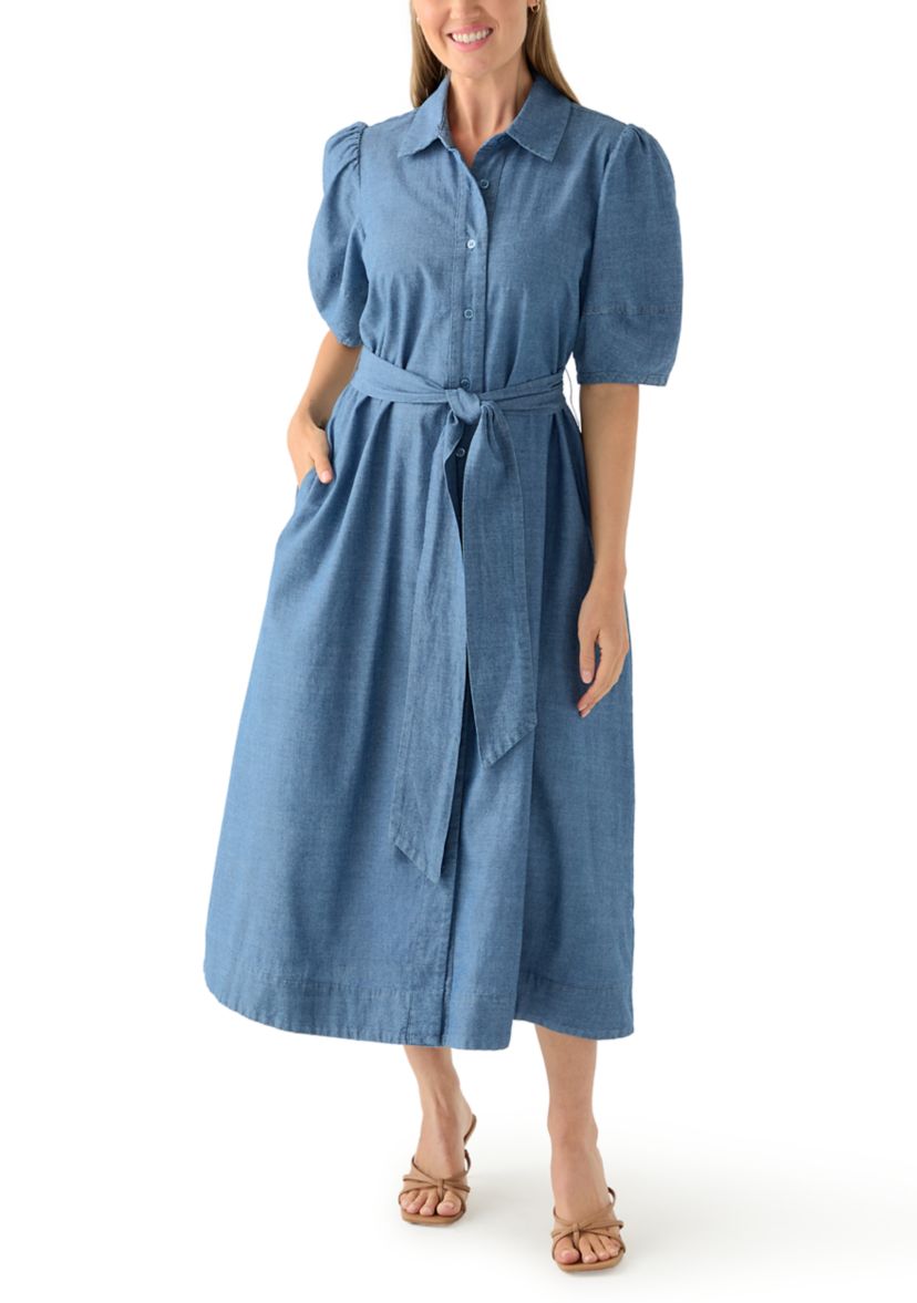 Petite Puff Sleeve Maxi Dress