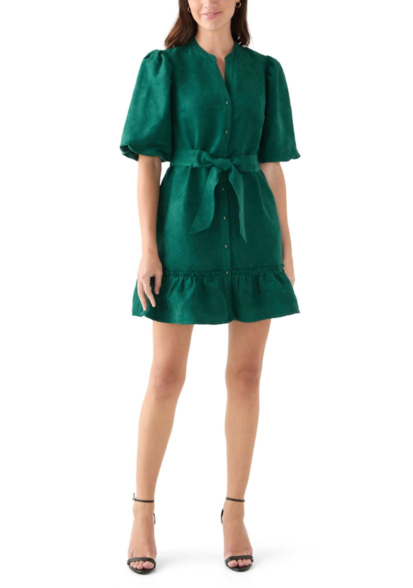 Womens Suede Shift Dress