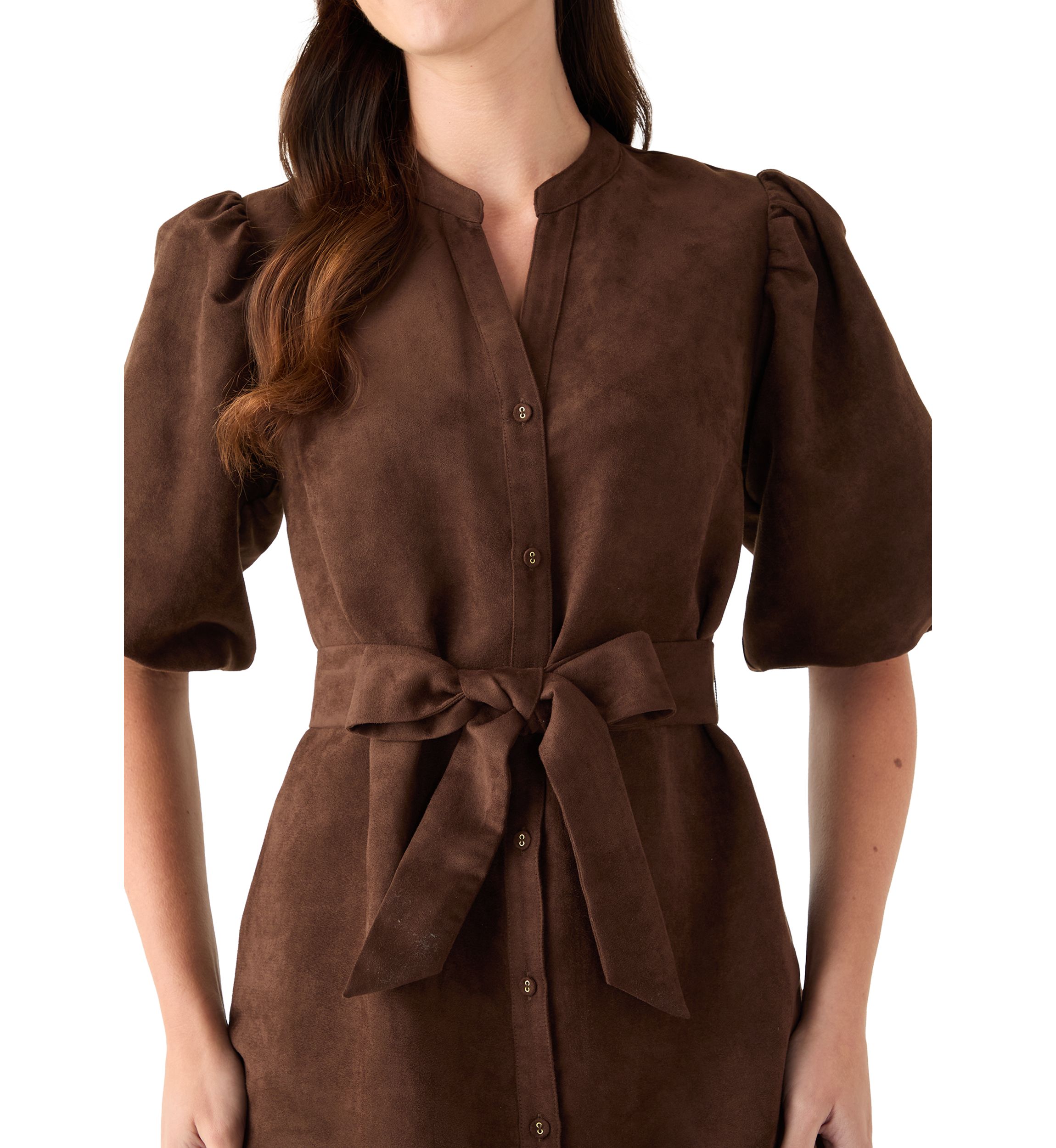 Womens Suede Shift Dress