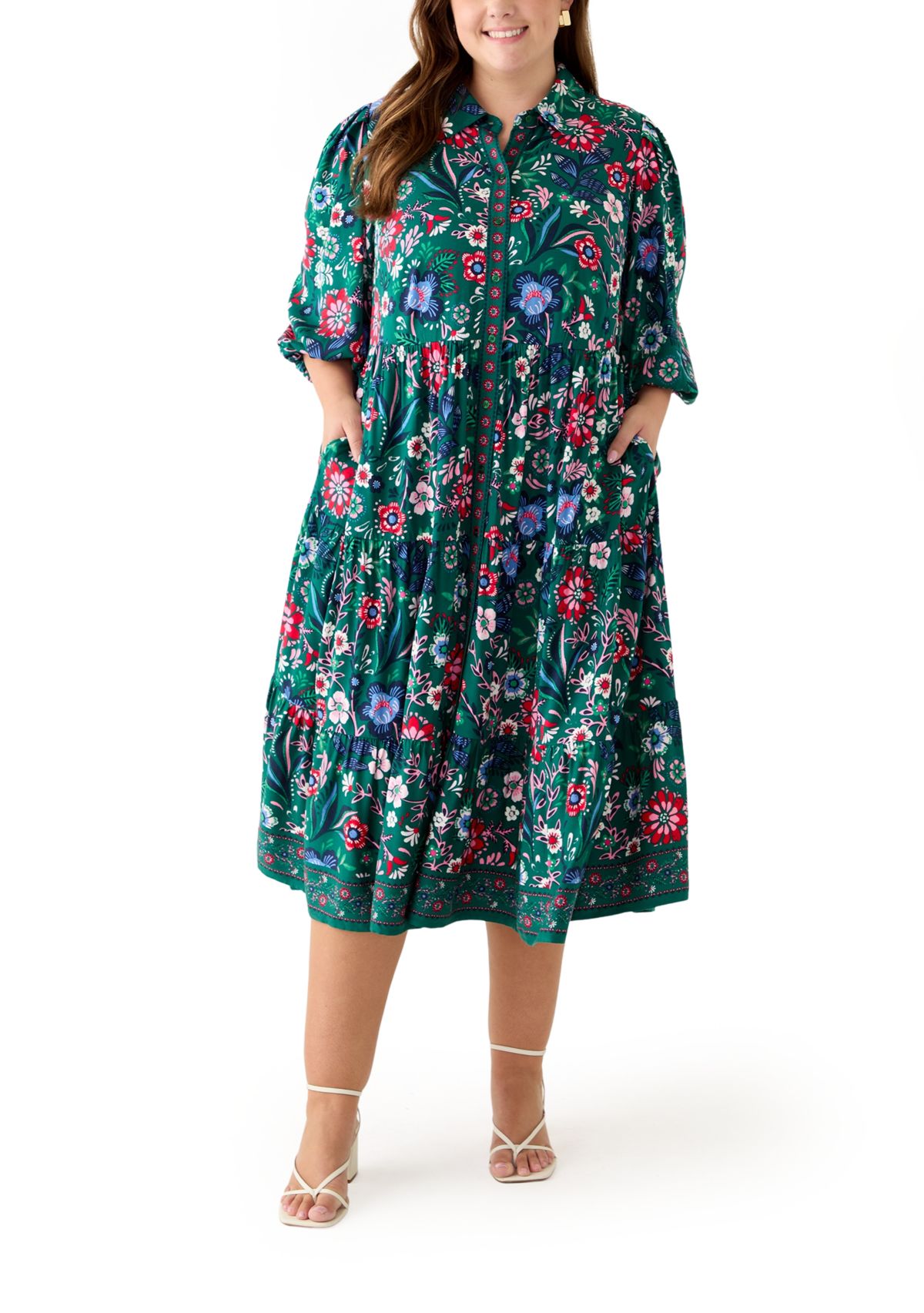 Plus Size Printed Maxi Dress
