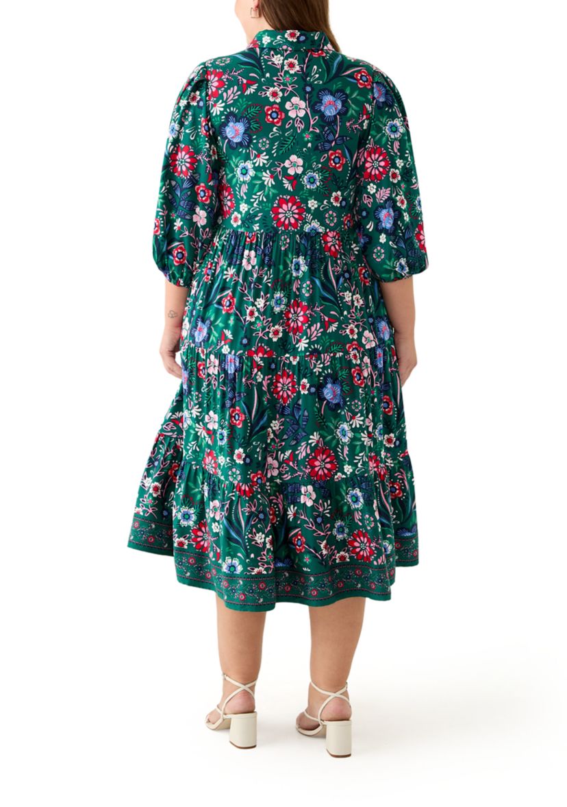 Plus Size Printed Maxi Dress