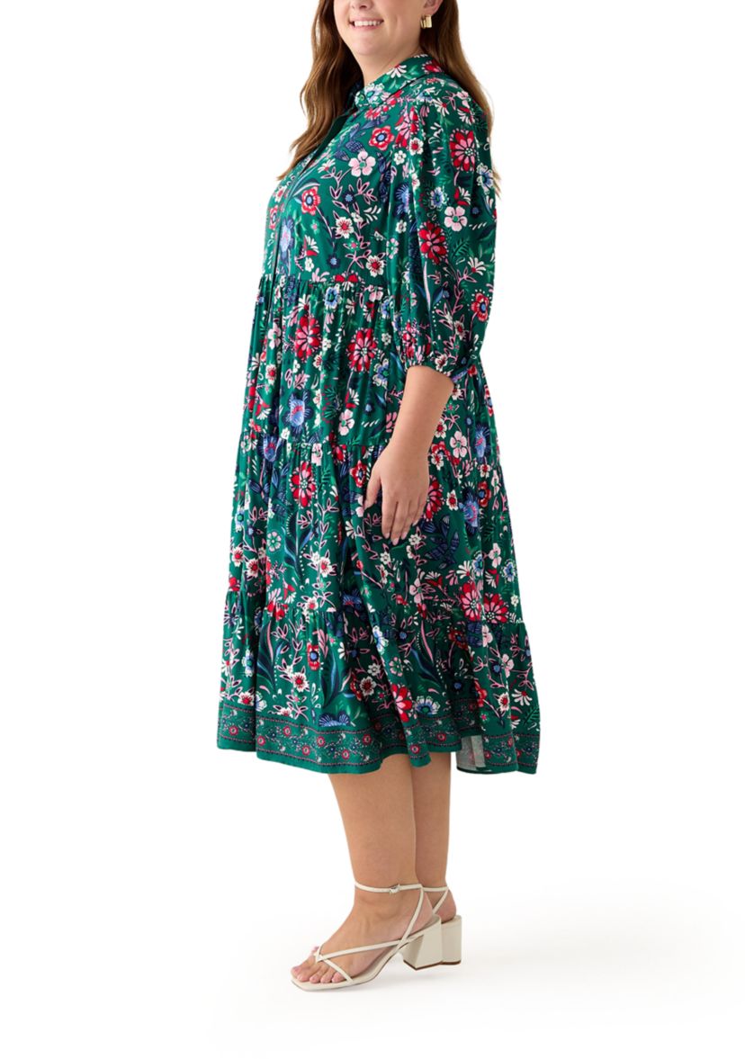 Plus Size Printed Maxi Dress