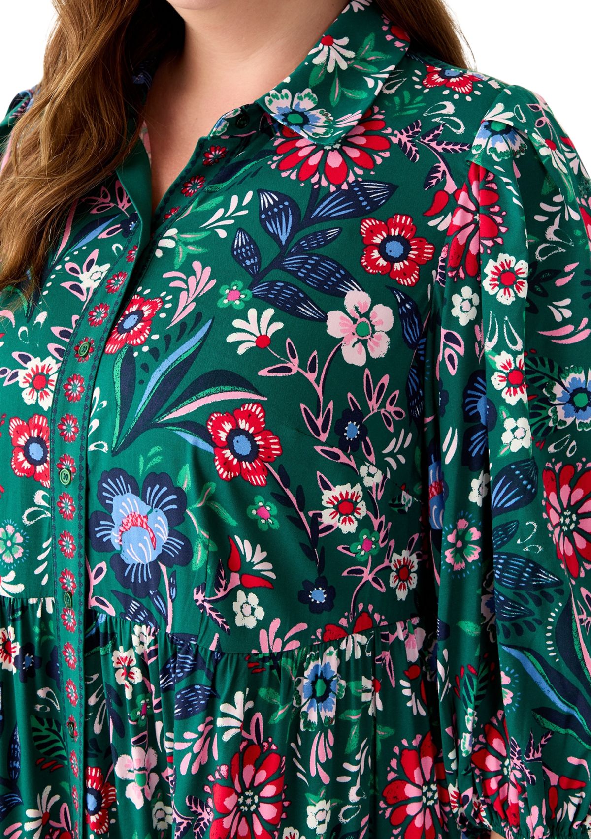 Plus Size Printed Maxi Dress