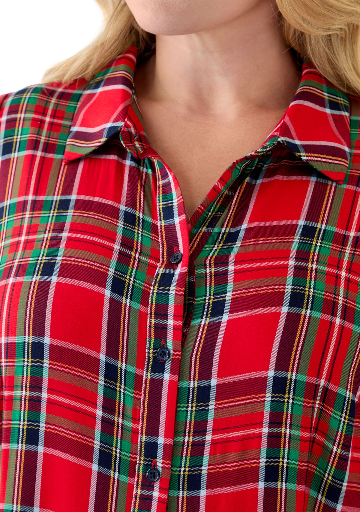 Plus Size Long Sleeve Printed Maxi Dress