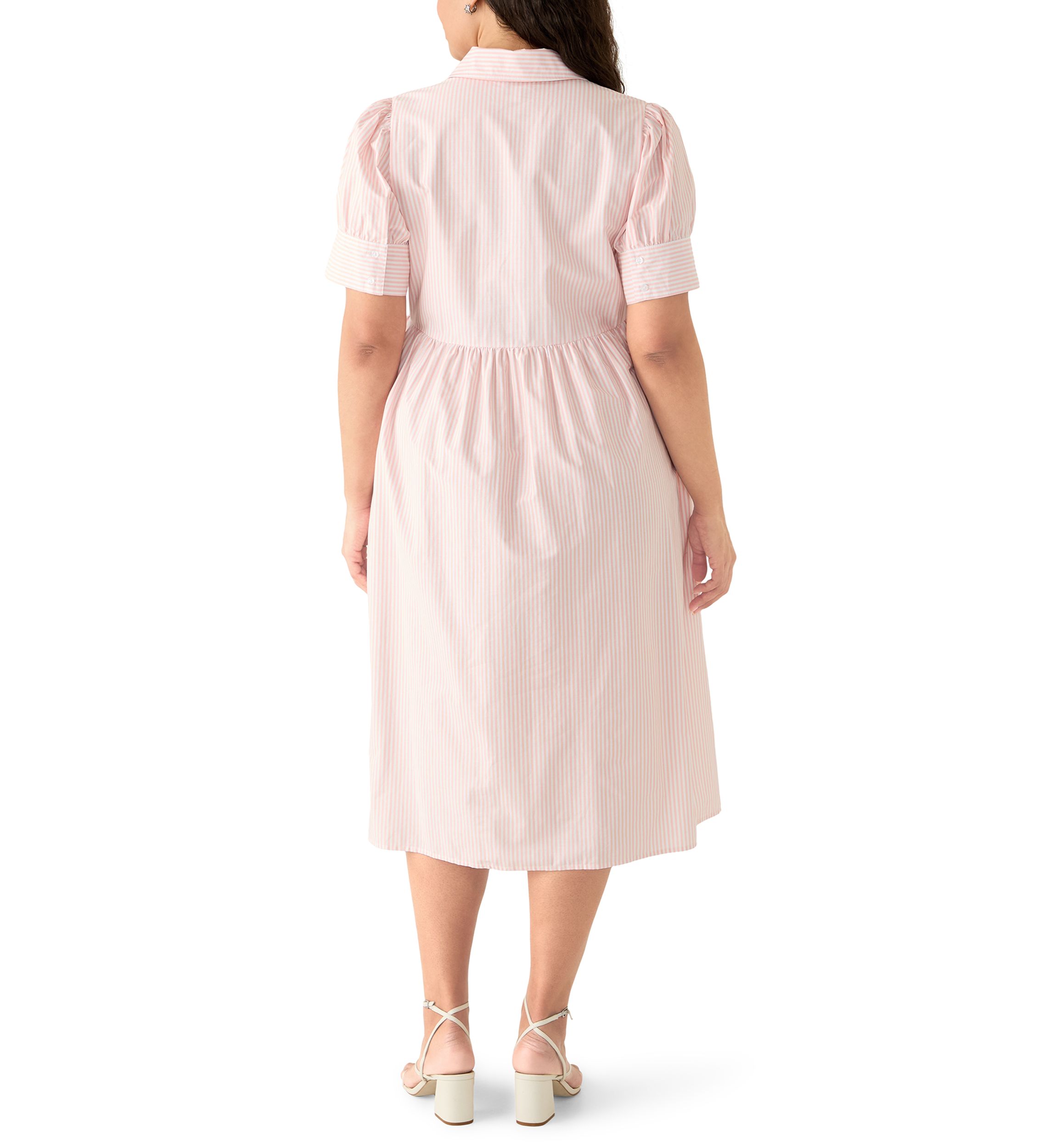 button down midi dress plus size Lizeth Button Down Midi Dress Genora Floral Curve BLUE-MULT / 1X by Sugarlips