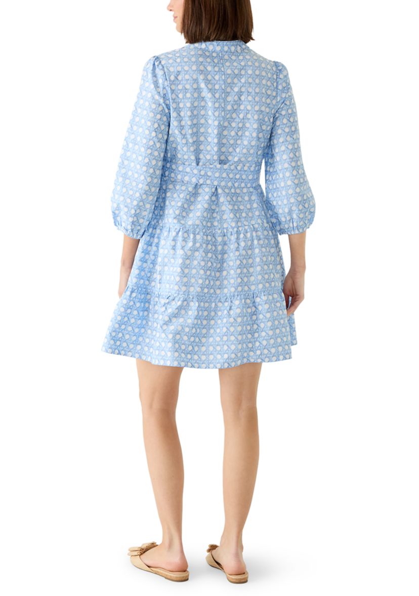 Crown & Ivy Women's 3/4 Sleeve Belted Peasant Dress | Belk