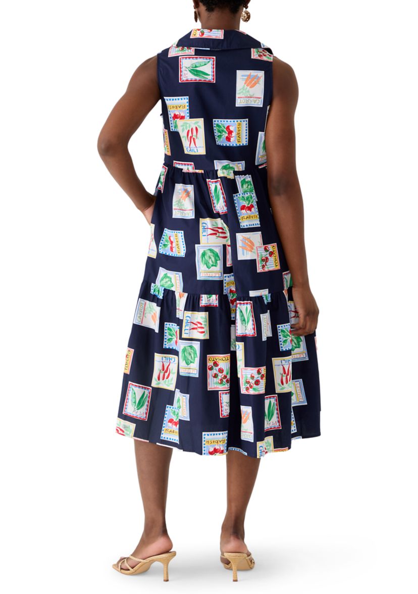 Crown & Ivy Petite Sleeveless Midi Shirt Dress | Belk