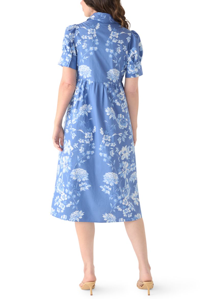 crown and ivy blue and white dress Light Blue Spaghetti Strap Maxi Dress with Sheer Chiffon Cape – shopaleena main image 1