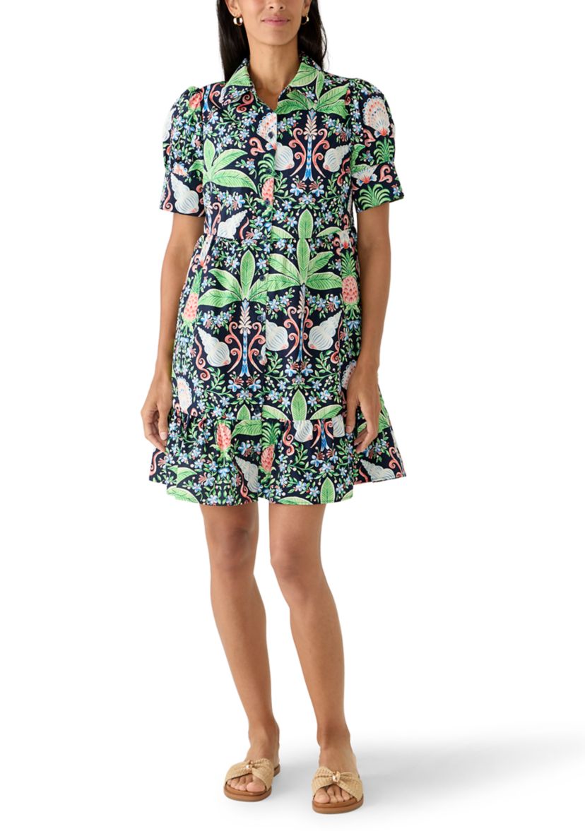 crown and ivy shirt dress Women's Short Sleeve Meredith Shirt Dress
