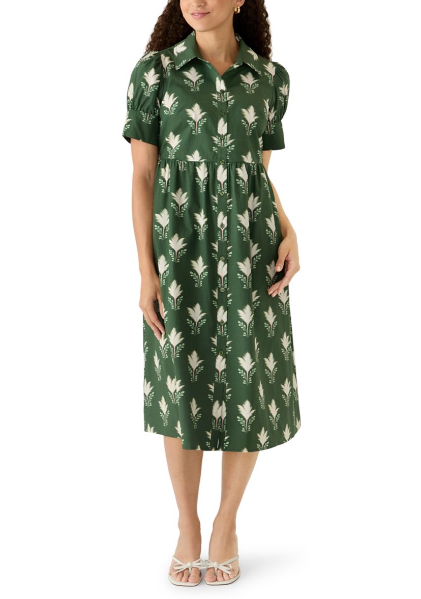 belk maxi dresses petite Crown & Ivy Petite Flutter Sleeve Printed Maxi Dress