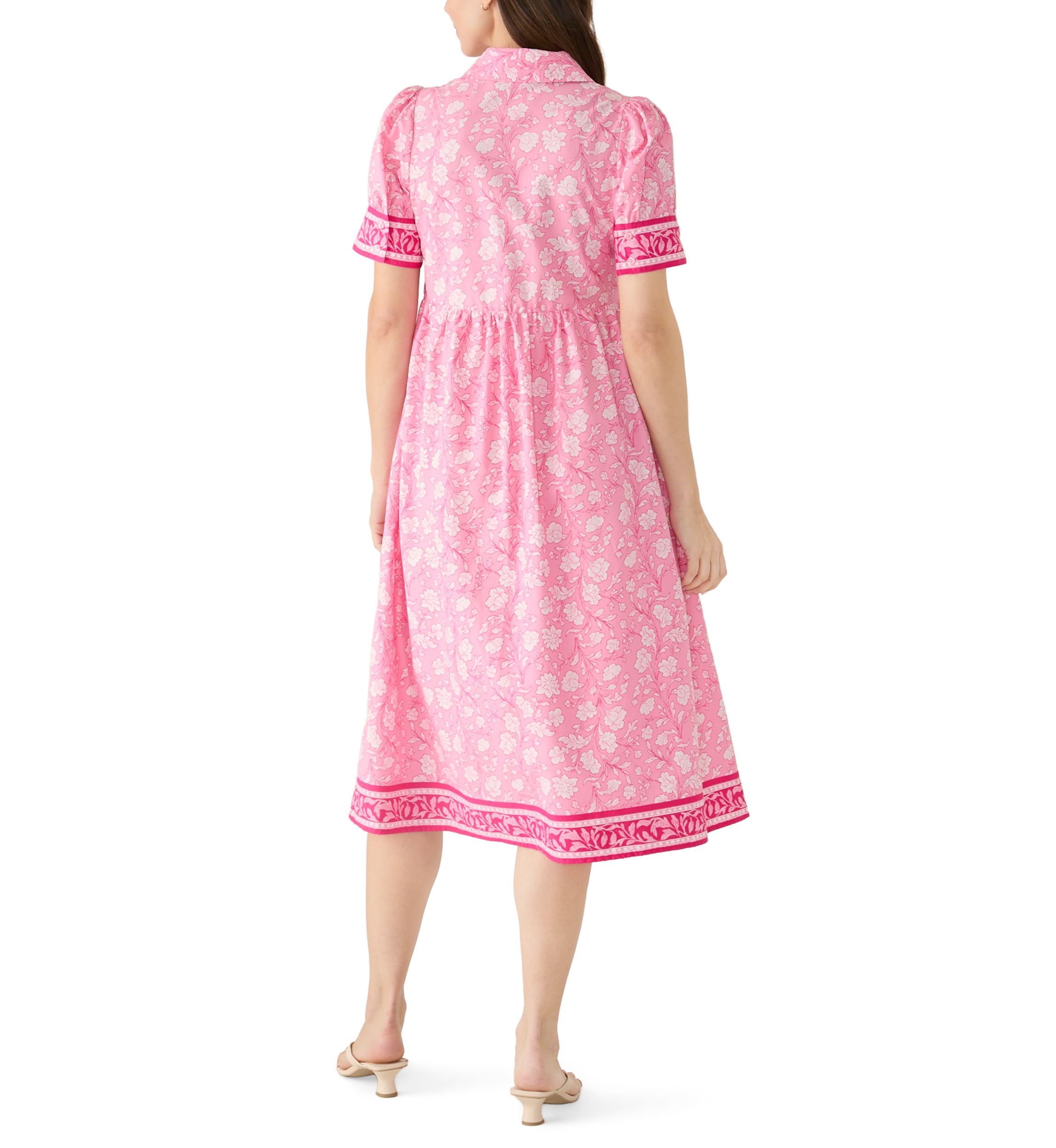 belk pink floral dress Vince Camuto Women's Tie Waist Tropical Floral Dress