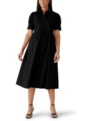 Crown & Ivy Women's Petite Short Sleeve Meredith Dress