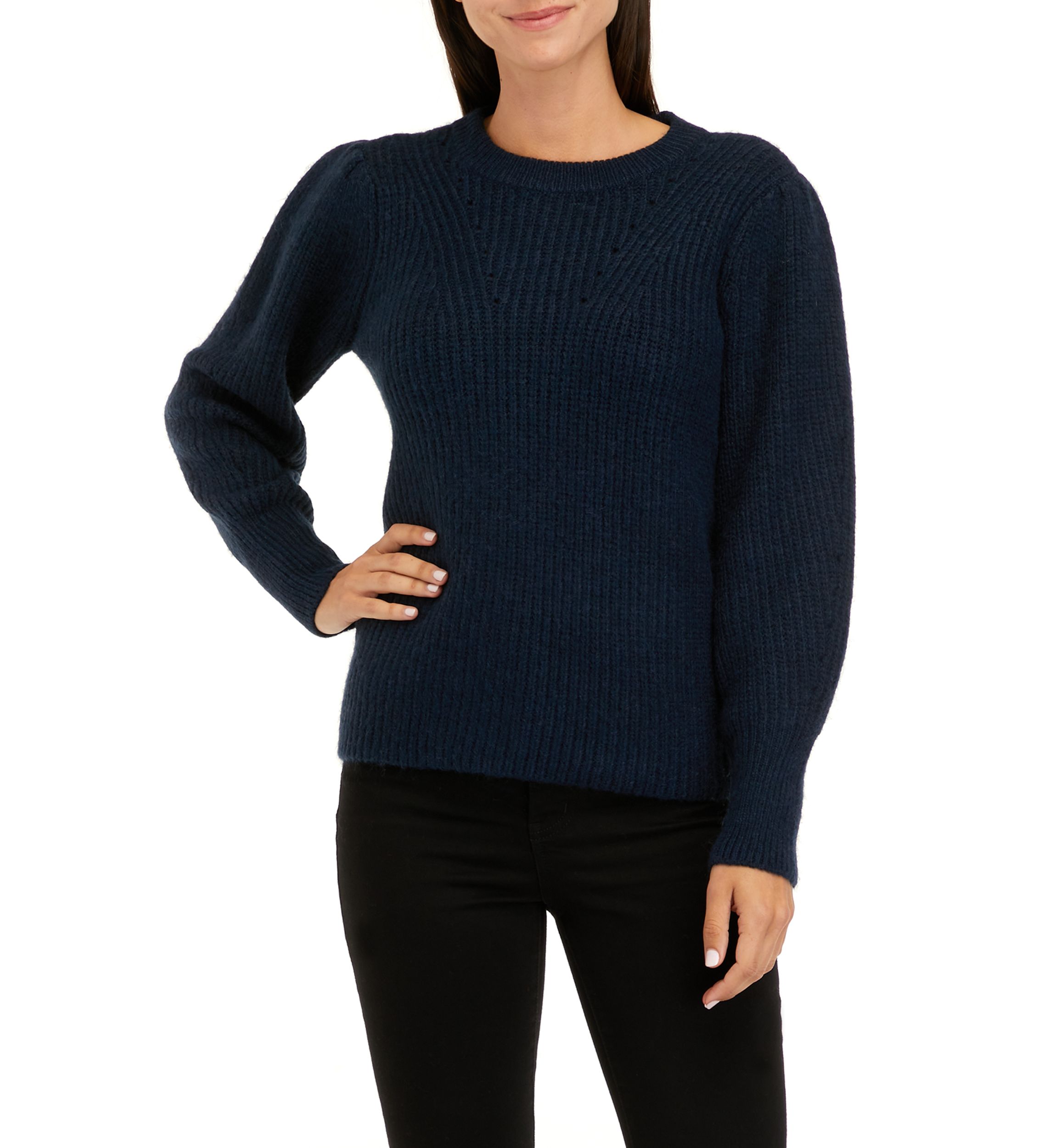 Womens Ribbed Sweater 