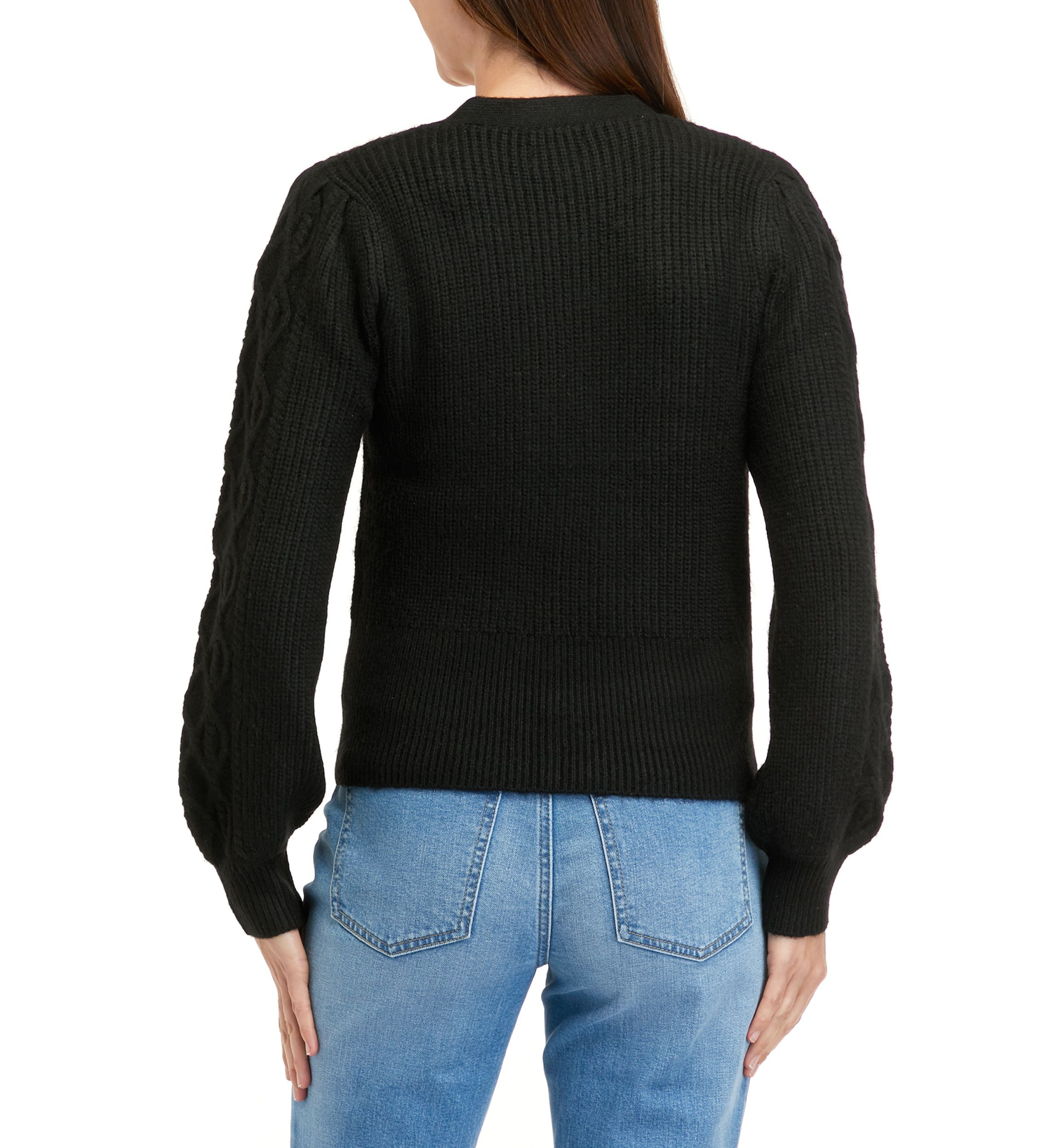 Womens Jeweled Button Cardigan